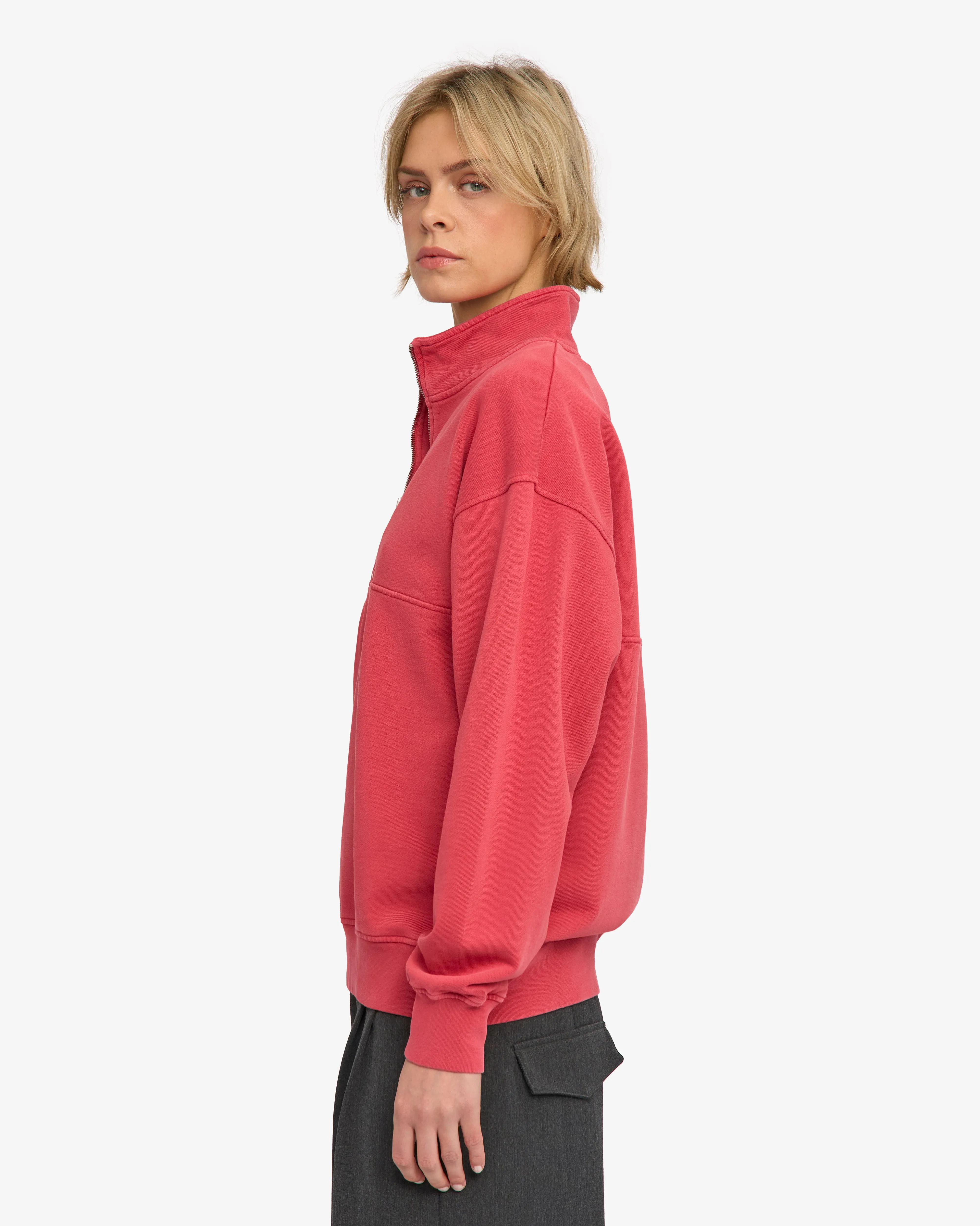 Organic Quarter Zip - Faded Red sold by Colorful Standard product image thumbnail 3