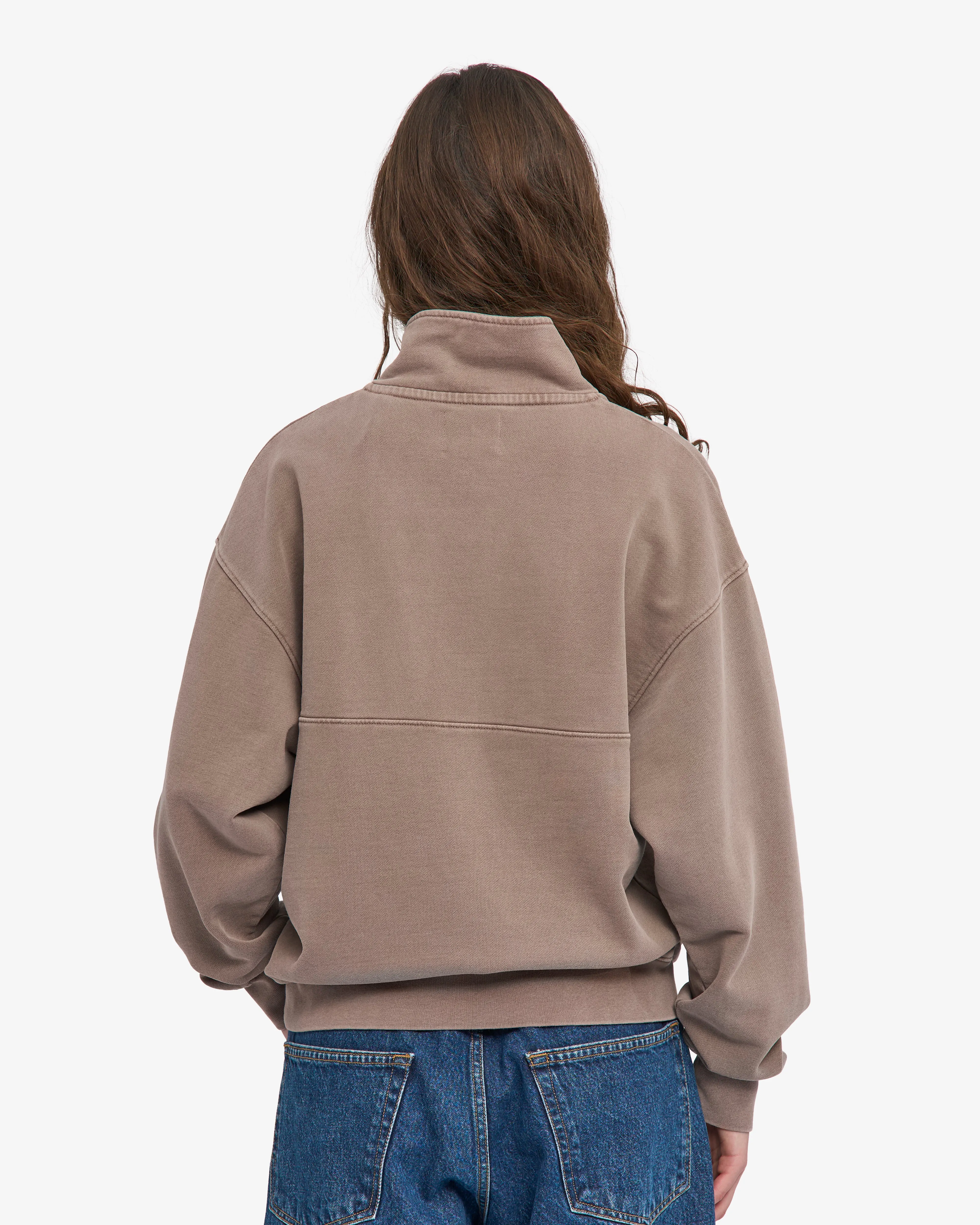 Organic Quarter Zip - Faded Khaki sold by Colorful Standard product image thumbnail 4