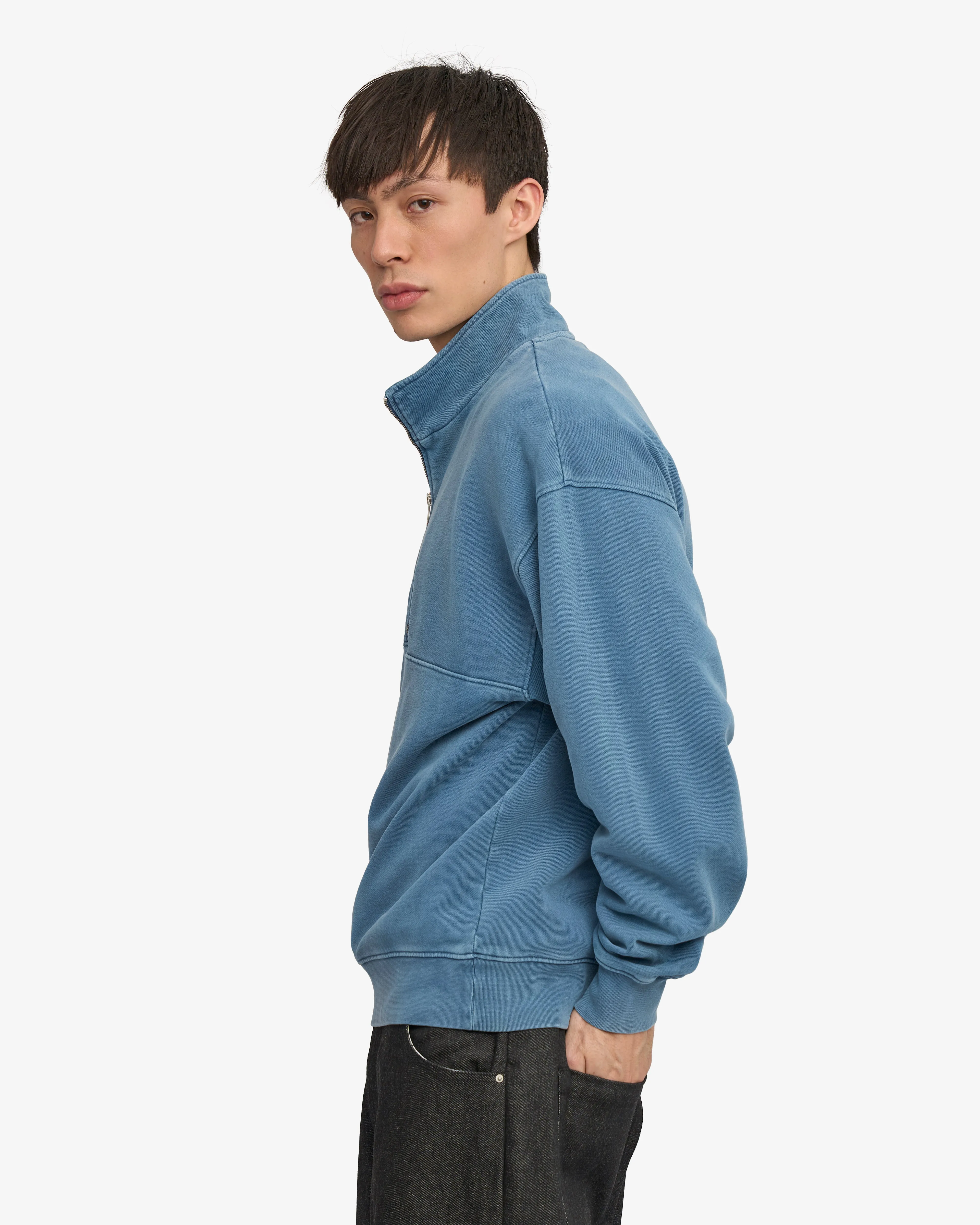 Organic Quarter Zip - Faded Indigo sold by Colorful Standard product image thumbnail 3