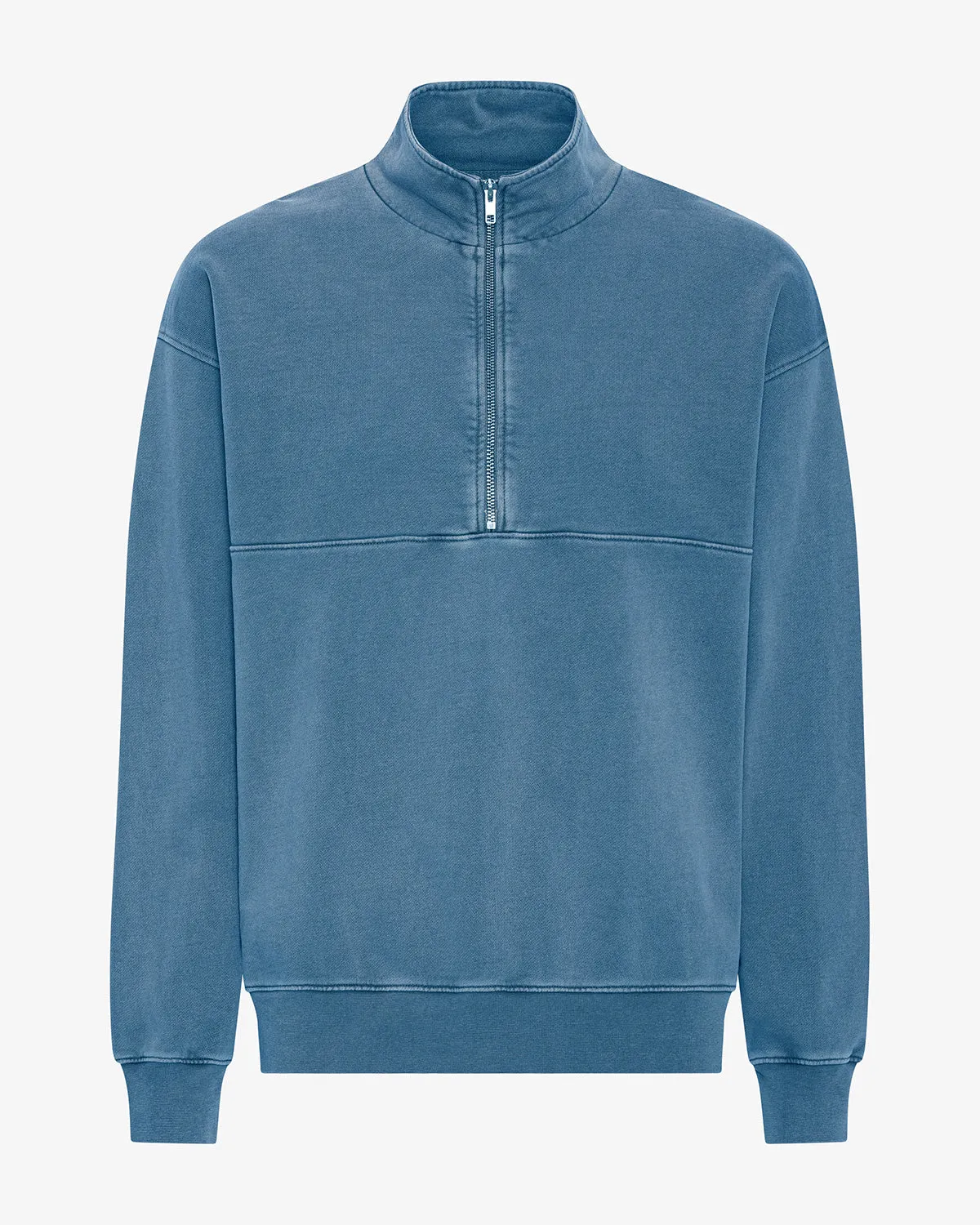 Organic Quarter Zip - Faded Indigo sold by Colorful Standard