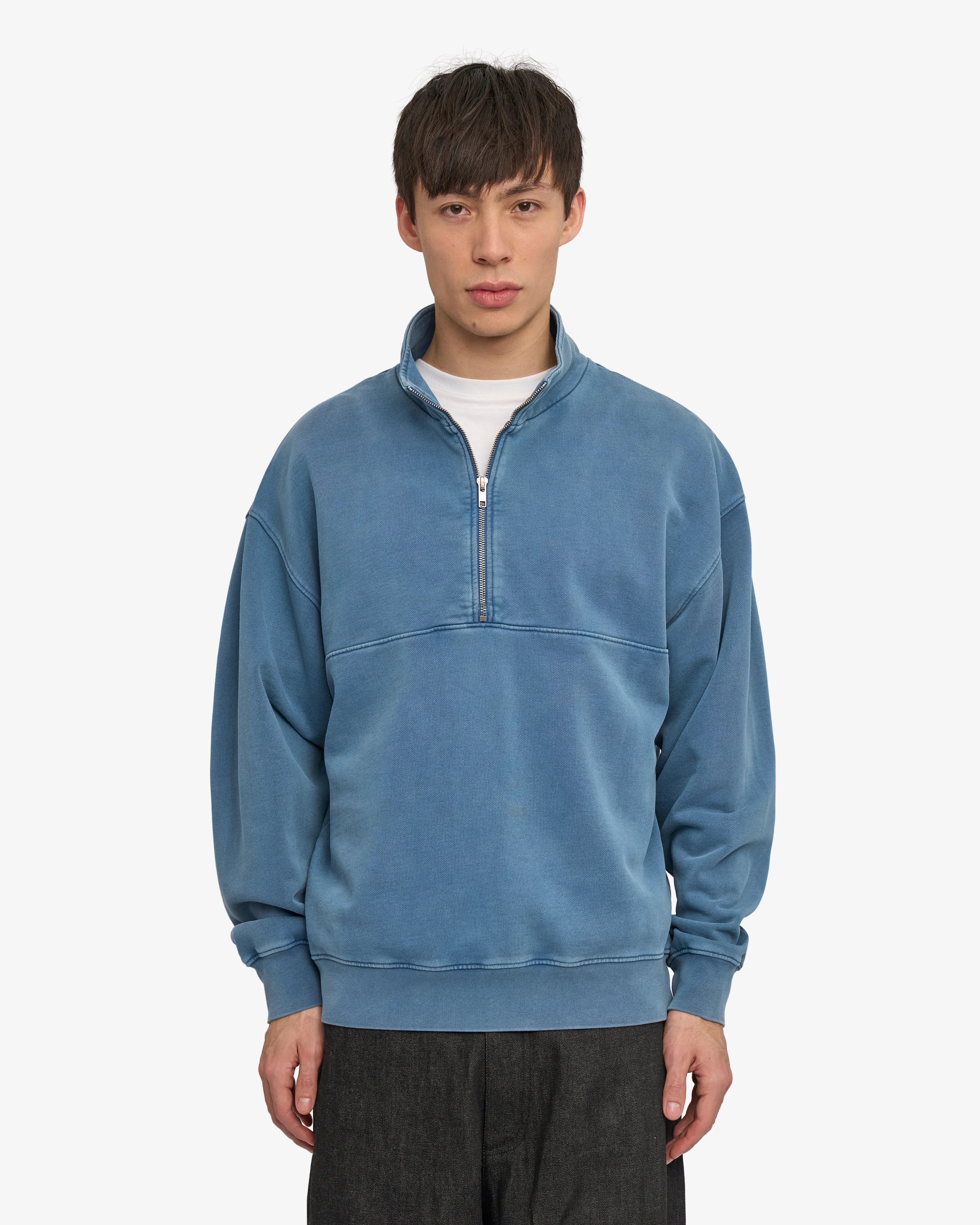Organic Quarter Zip - Faded Indigo sold by Colorful Standard product image thumbnail 2