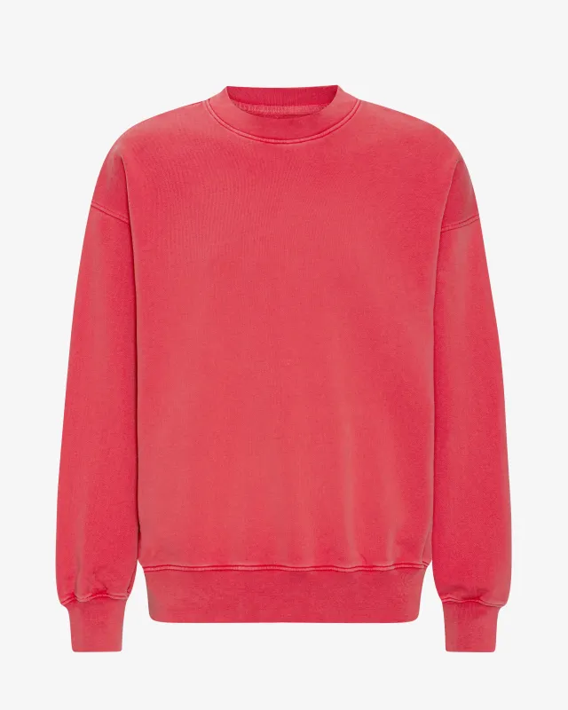 Organic Oversized Crew - Faded Red made by Colorful Standard