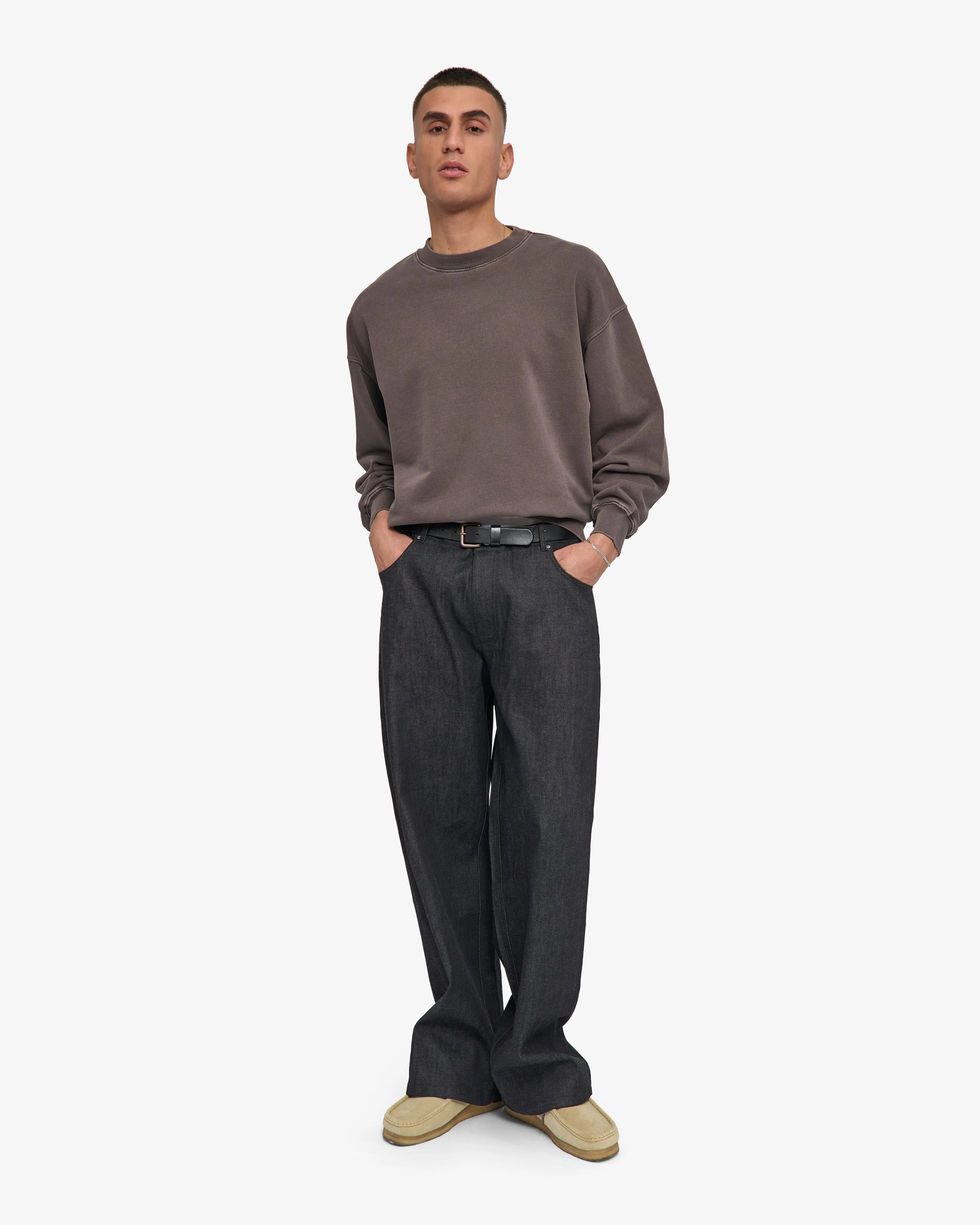 Organic Oversized Crew - Faded Mud sold by Colorful Standard product image thumbnail 5