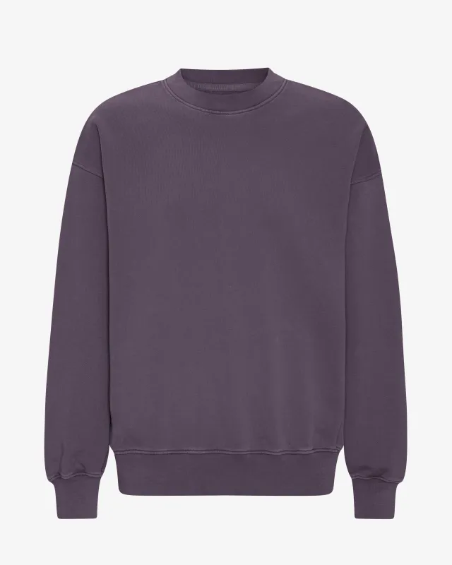 Organic Oversized Crew - Faded Grape made by Colorful Standard