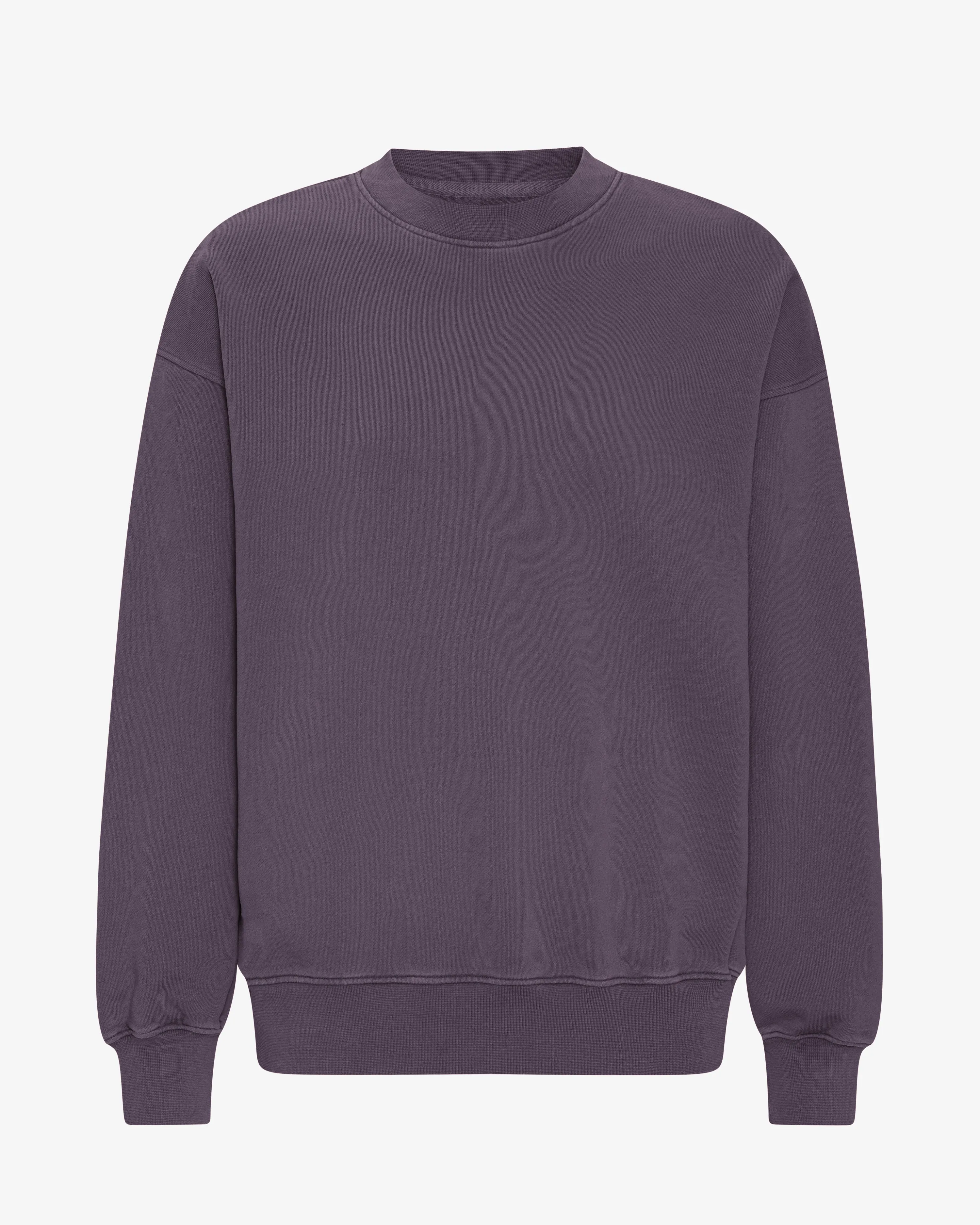 Organic Oversized Crew - Faded Grape sold by Colorful Standard