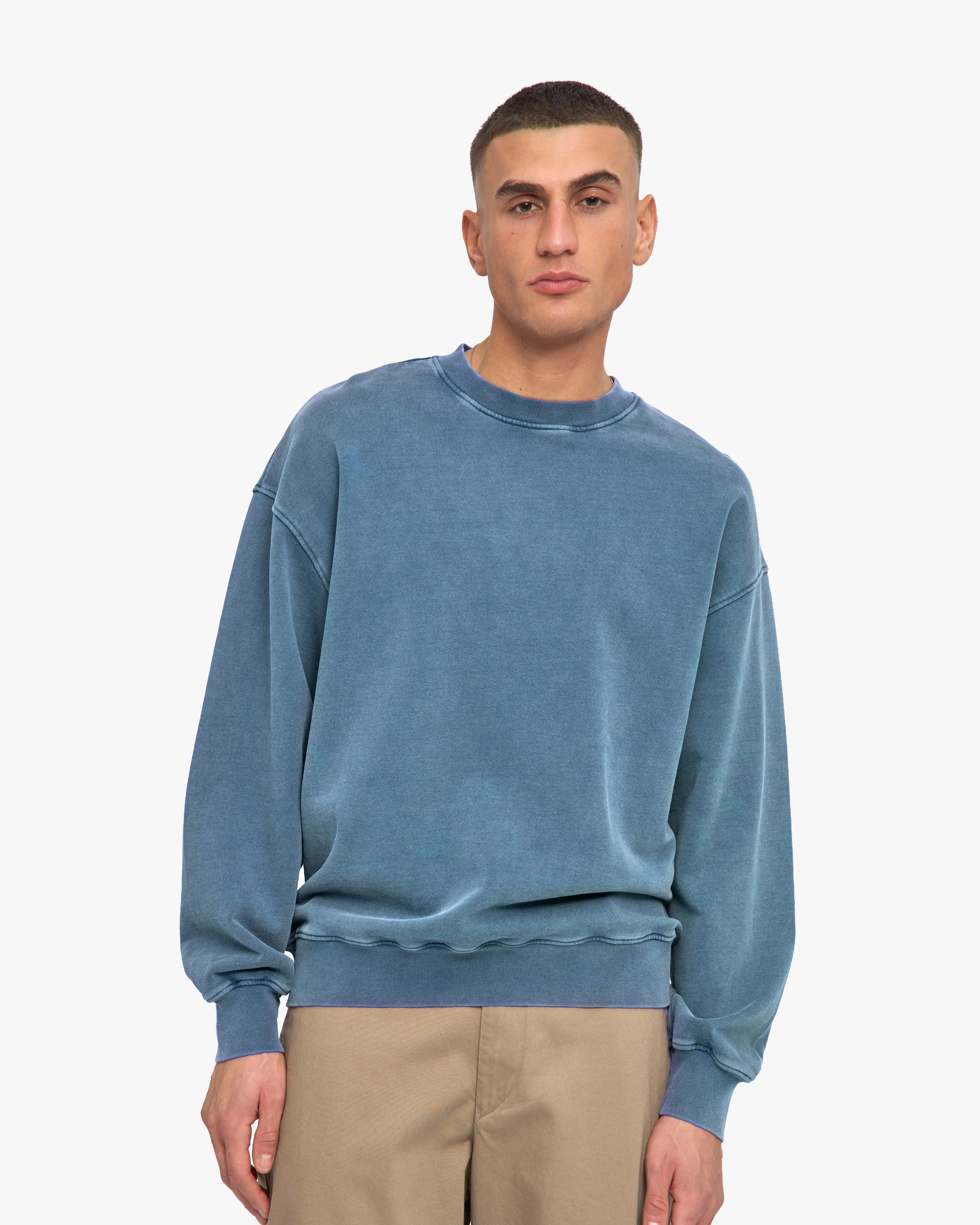 Organic Oversized Crew - Faded Indigo sold by Colorful Standard product image thumbnail 2