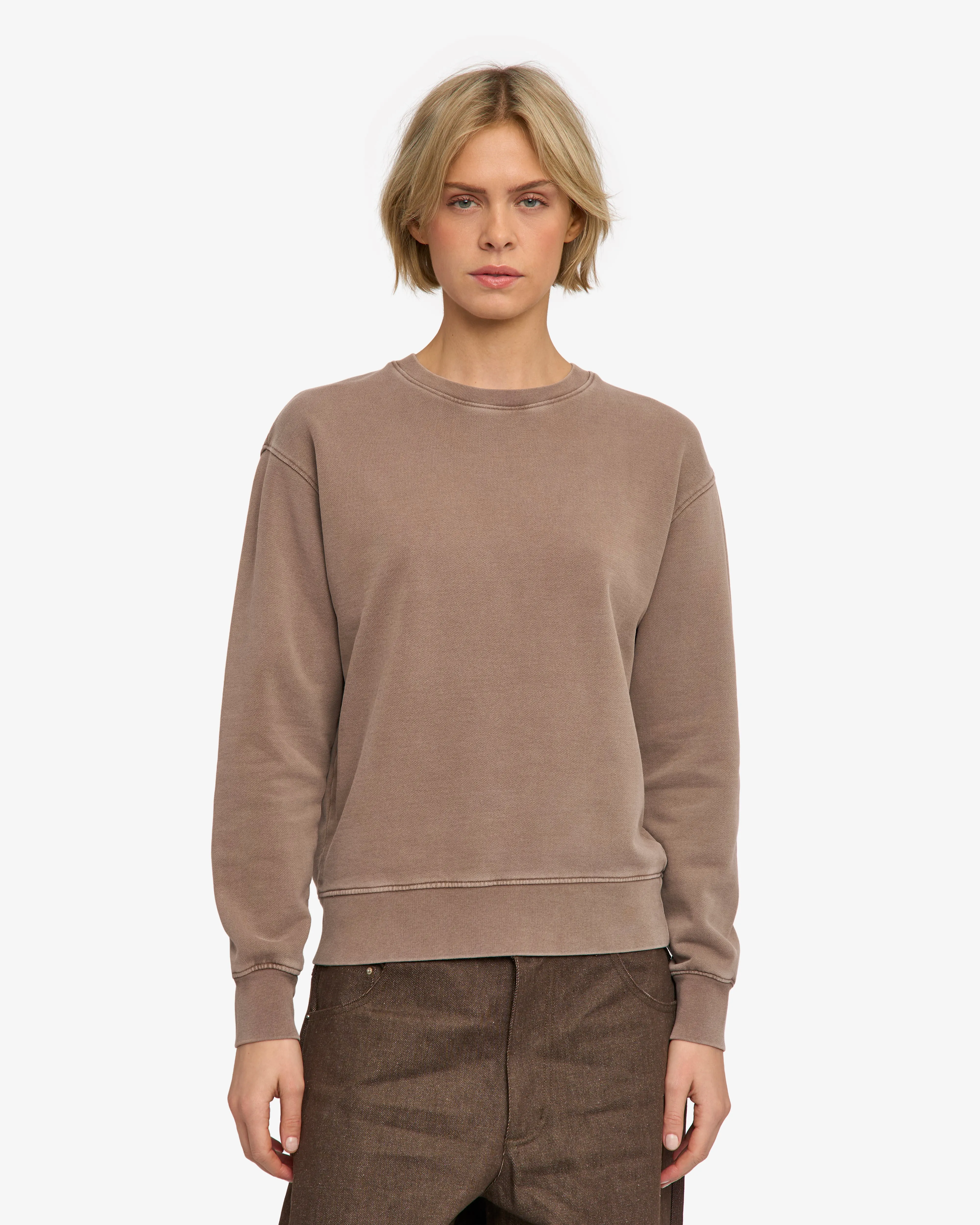 Women Classic Organic Crew - Faded Khaki sold by Colorful Standard product image thumbnail 2