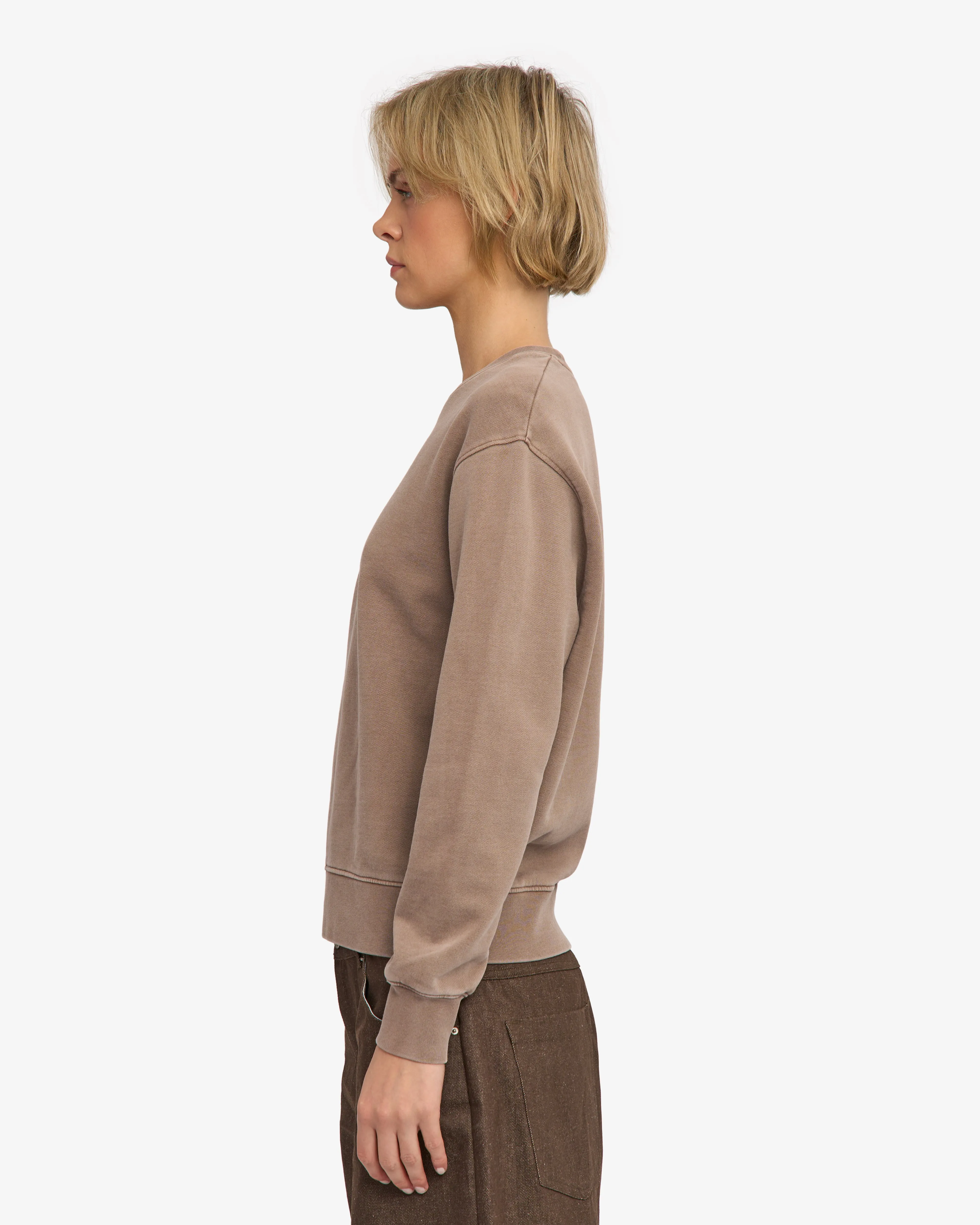 Women Classic Organic Crew - Faded Khaki sold by Colorful Standard product image thumbnail 3