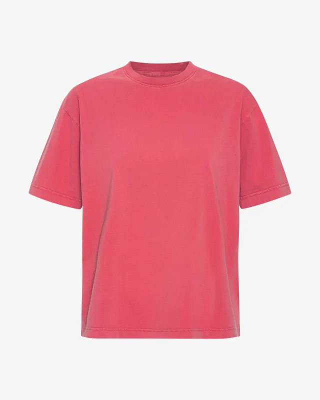 Oversized Organic T-Shirt - Faded Red made by Colorful Standard