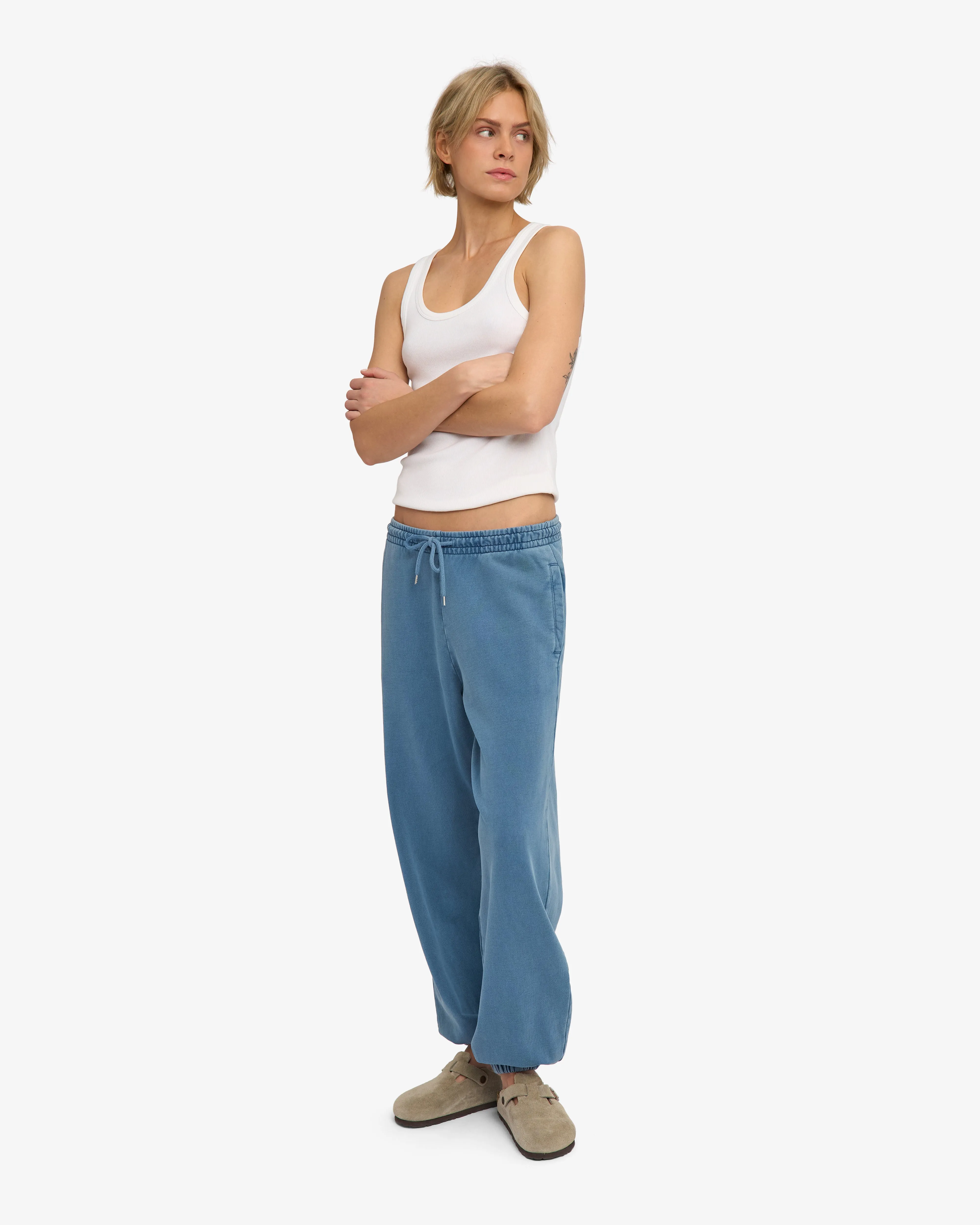 Organic Relaxed Sweatpants - Faded Indigo sold by Colorful Standard product image thumbnail 2