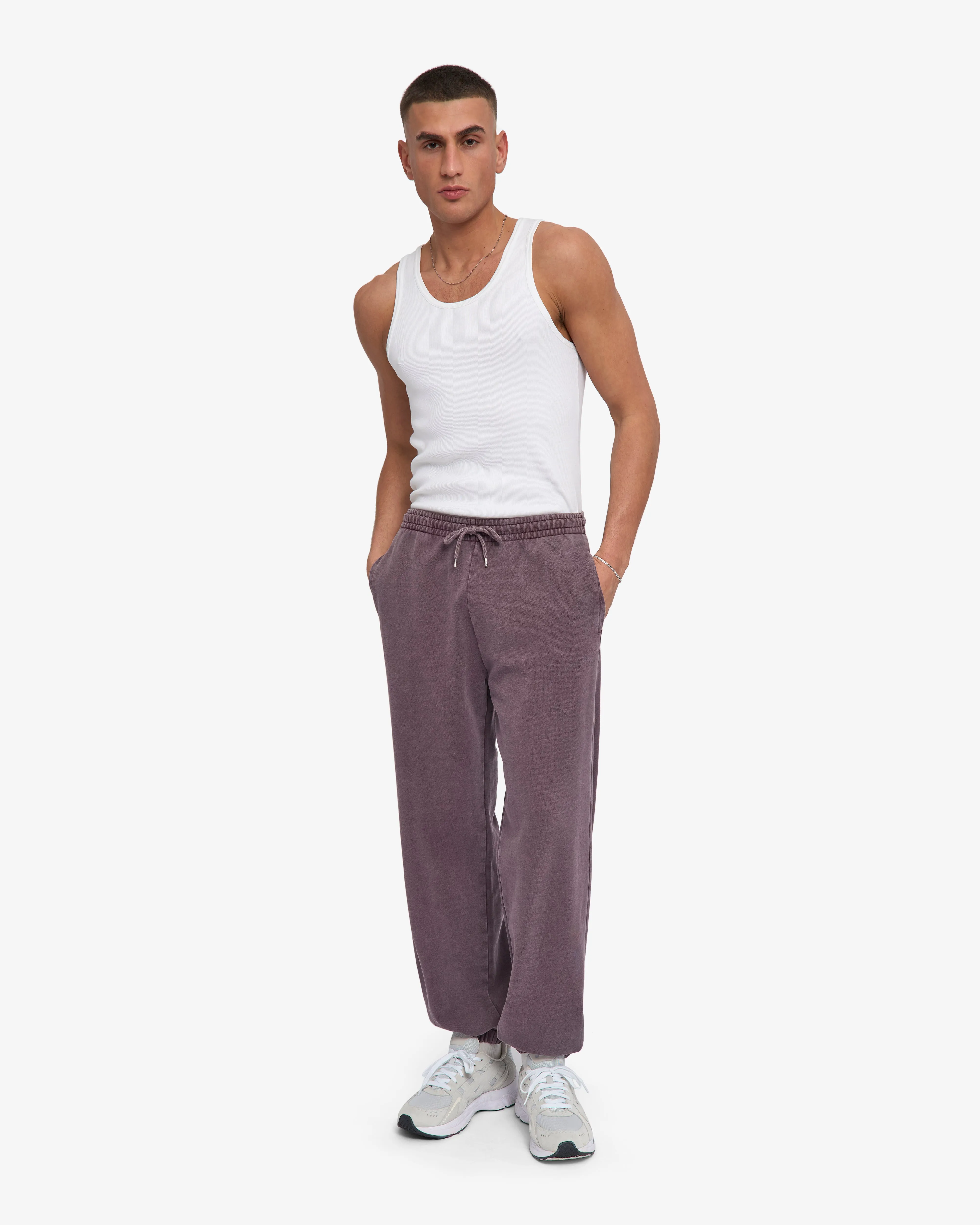 Organic Relaxed Sweatpants - Faded Grape sold by Colorful Standard product image thumbnail 2