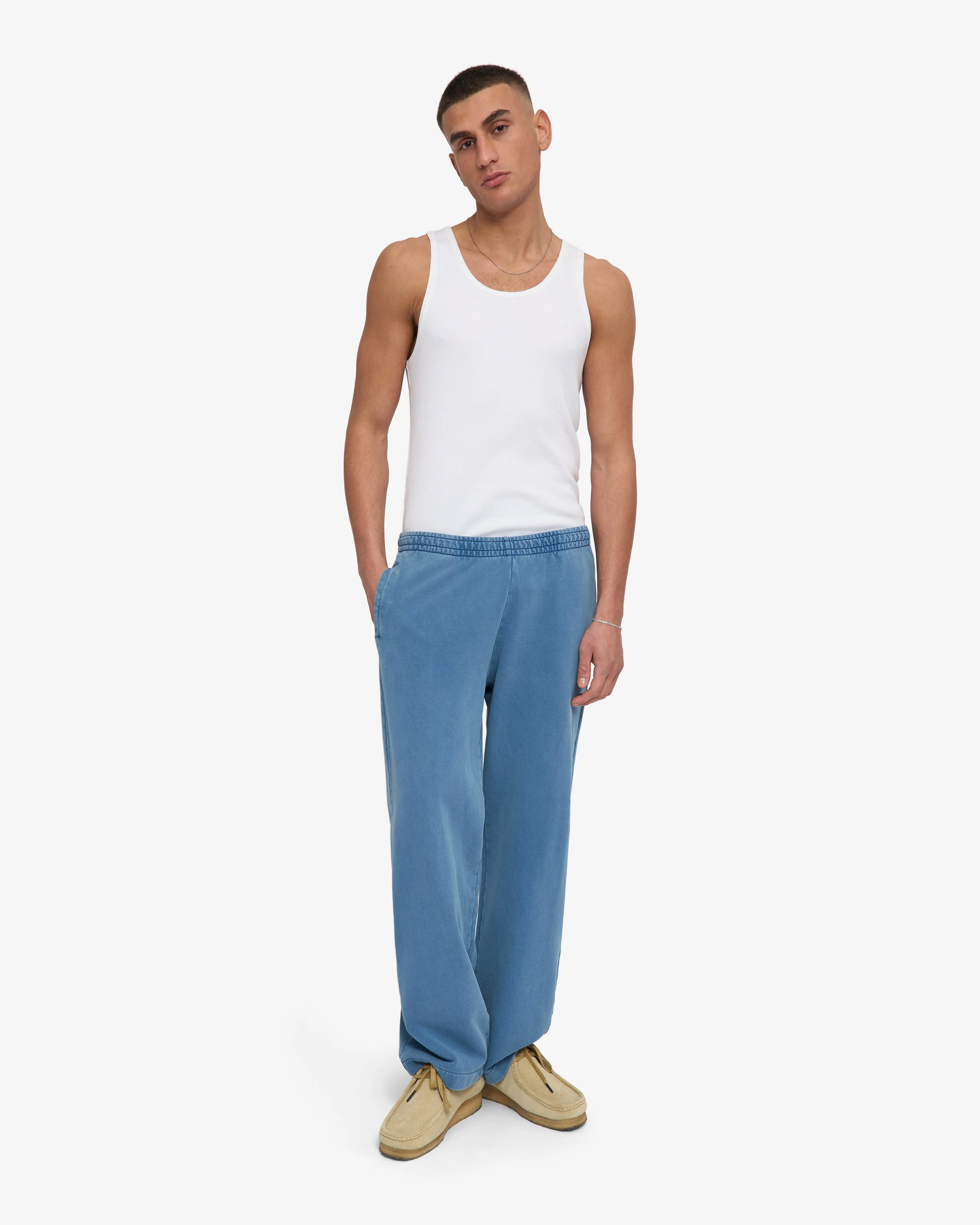Organic Straight Leg Sweatpants - Faded Indigo sold by Colorful Standard product image thumbnail 2