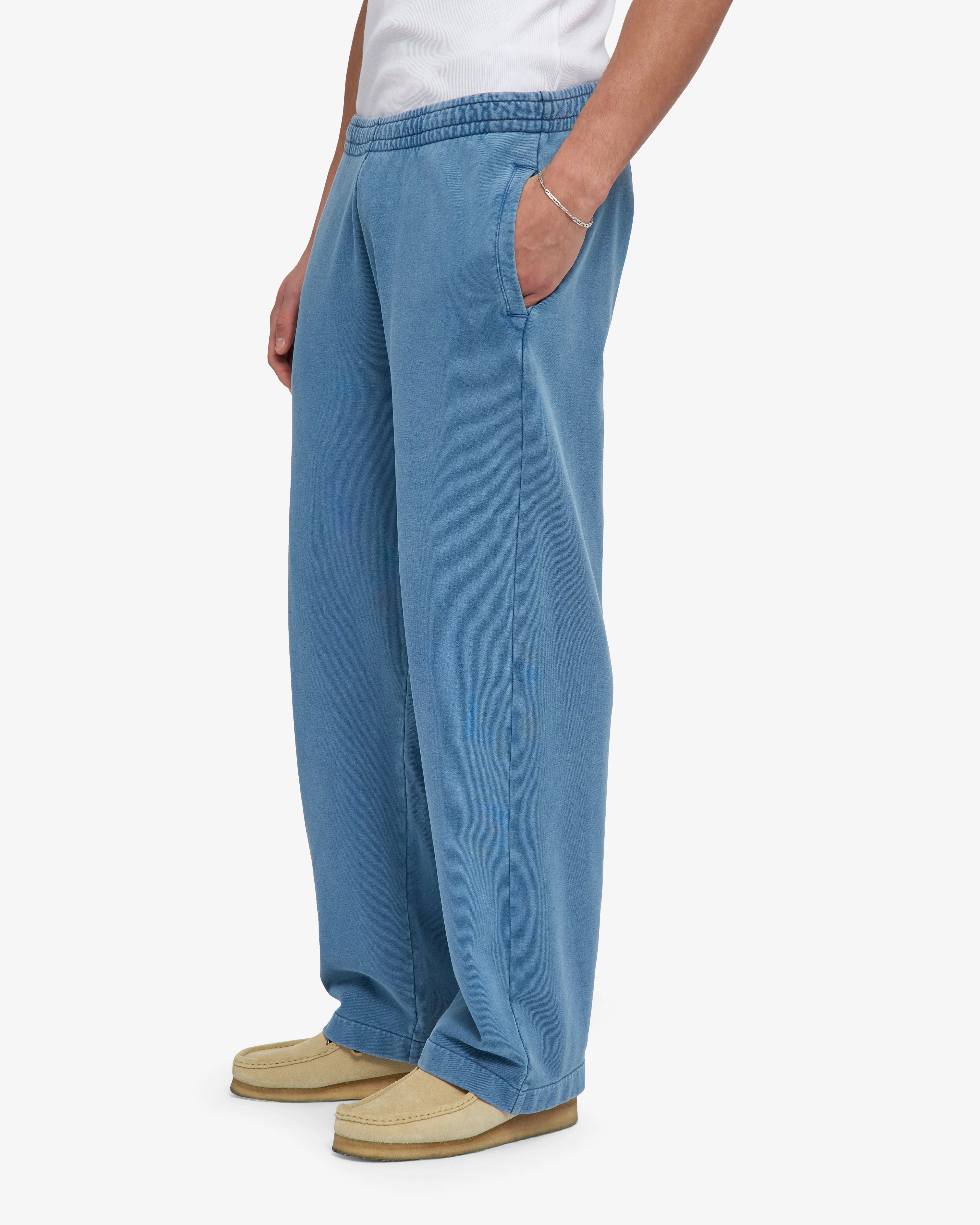 Organic Straight Leg Sweatpants - Faded Indigo sold by Colorful Standard product image thumbnail 4