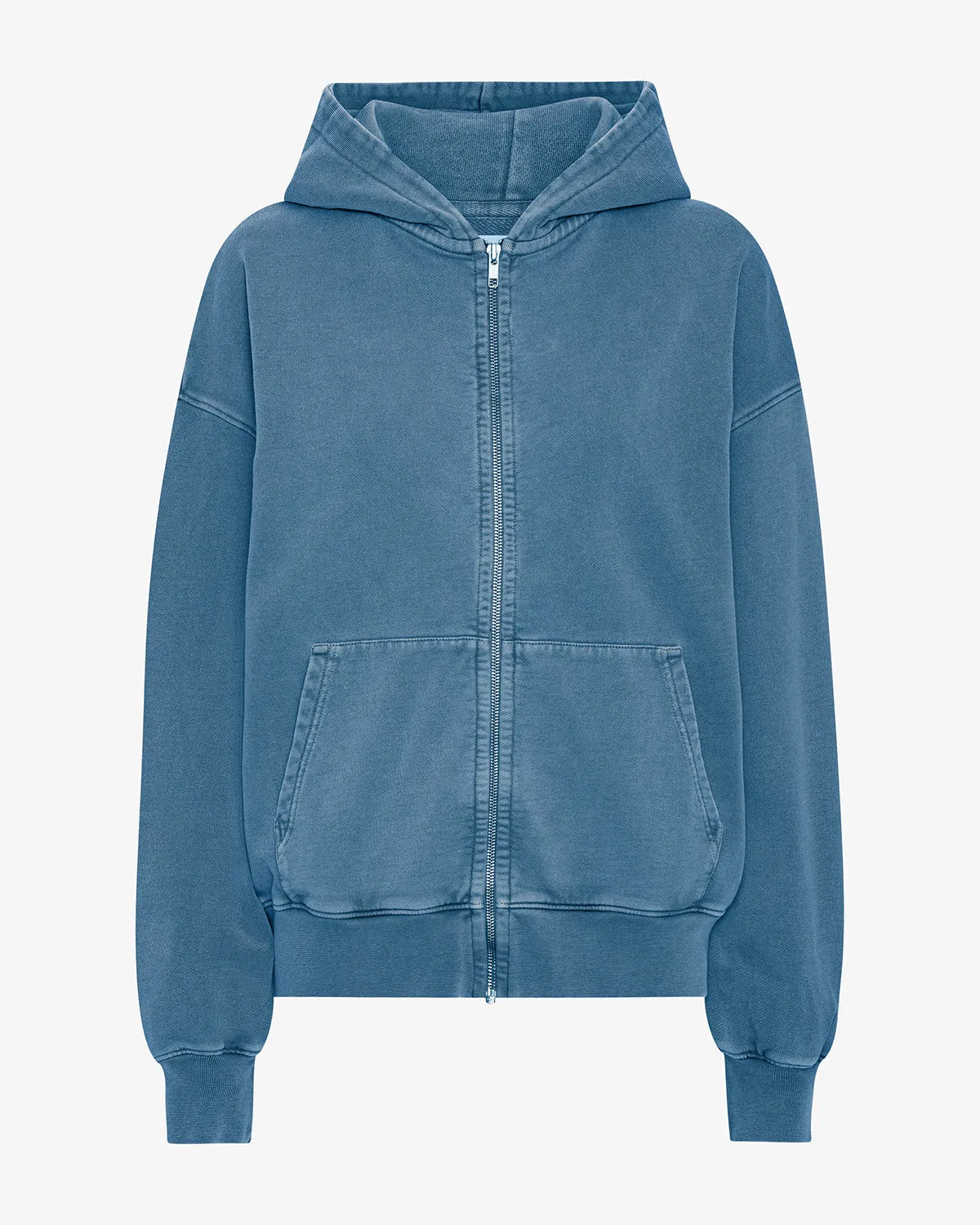Organic Oversized Zip Hood - Faded Indigo sold by Colorful Standard