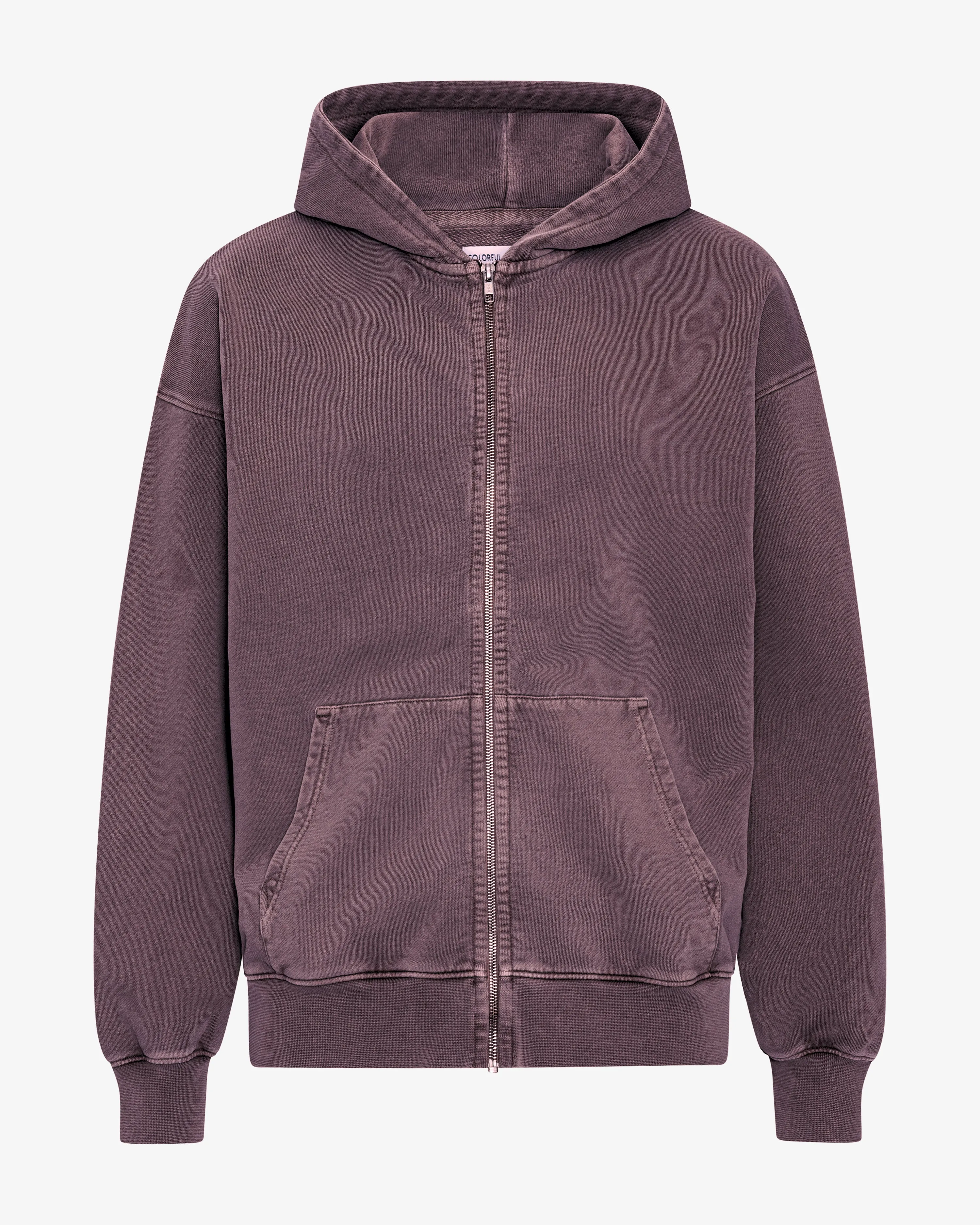Organic Oversized Zip Hood - Faded Grape sold by Colorful Standard