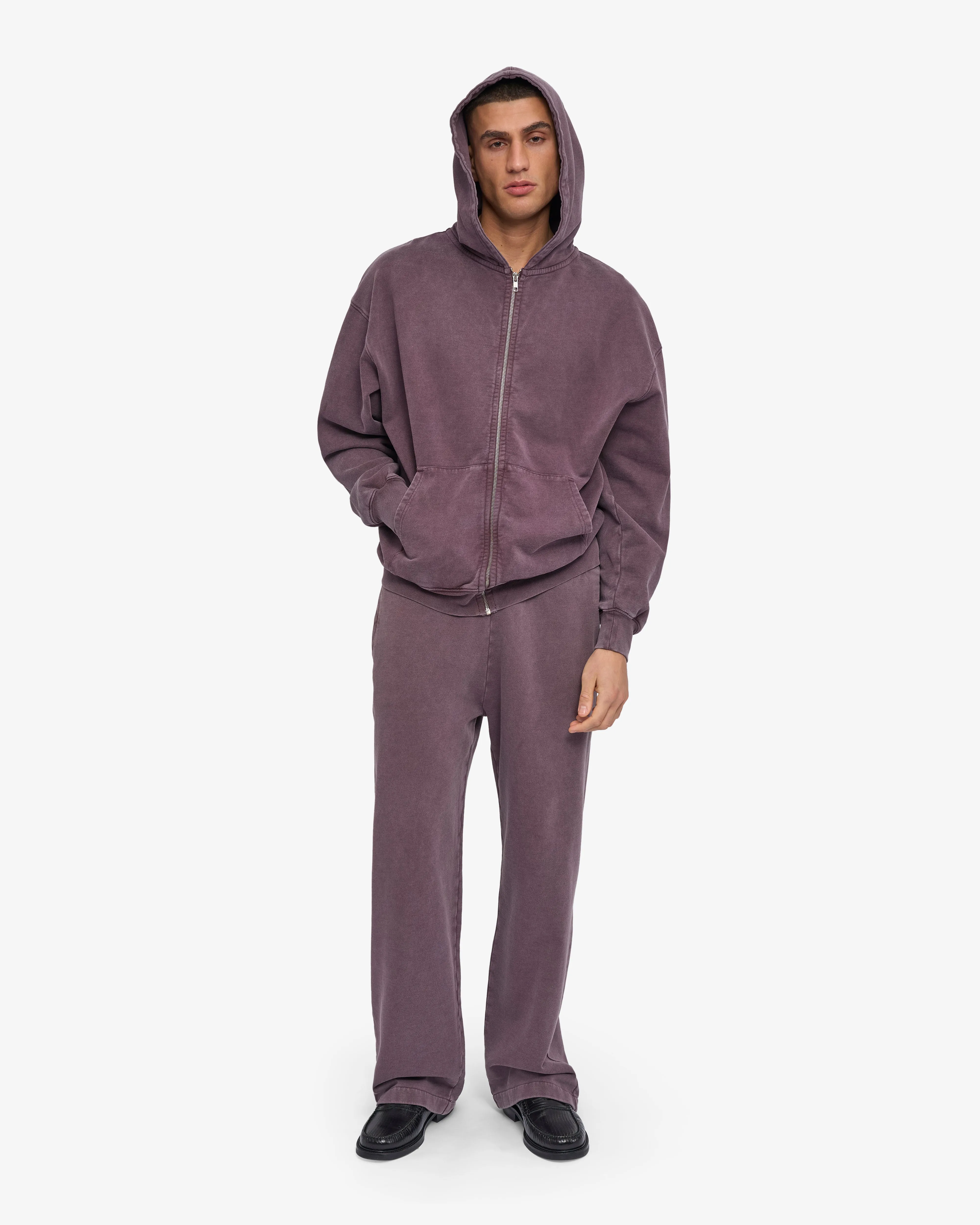 Organic Oversized Zip Hood - Faded Grape sold by Colorful Standard product image thumbnail 5