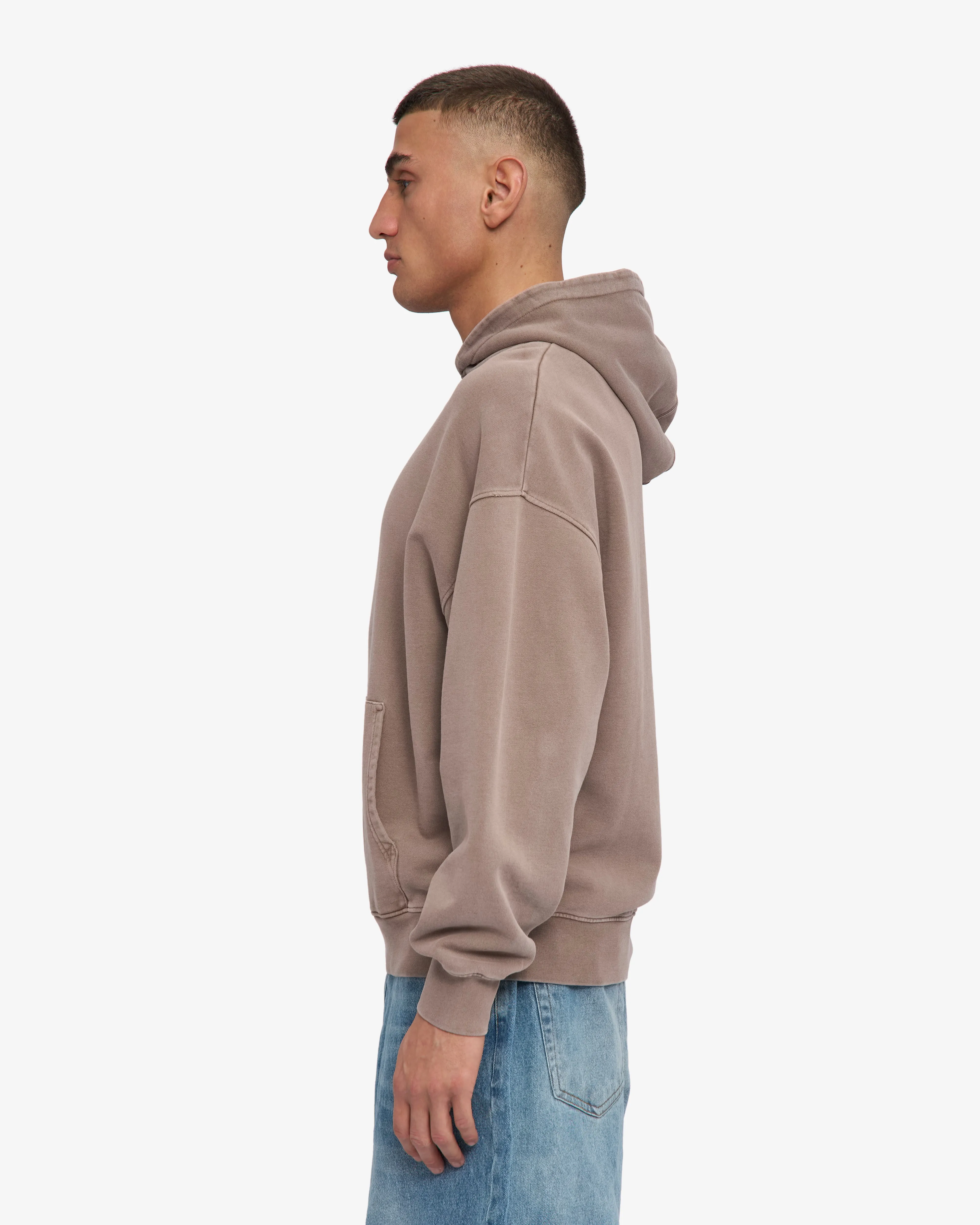 Organic Oversized Hood - Faded Khaki sold by Colorful Standard product image thumbnail 3