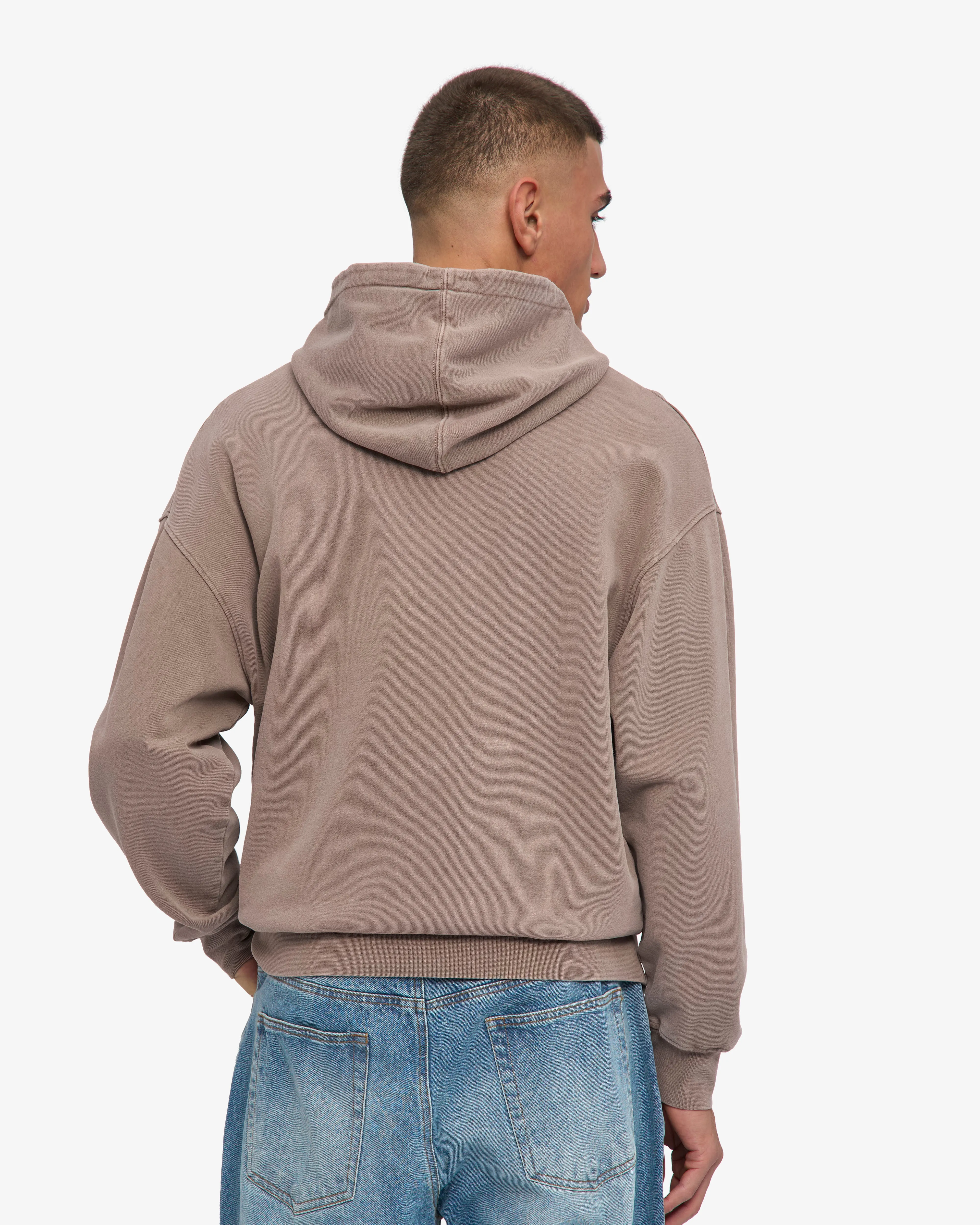 Organic Oversized Hood - Faded Khaki sold by Colorful Standard product image thumbnail 4