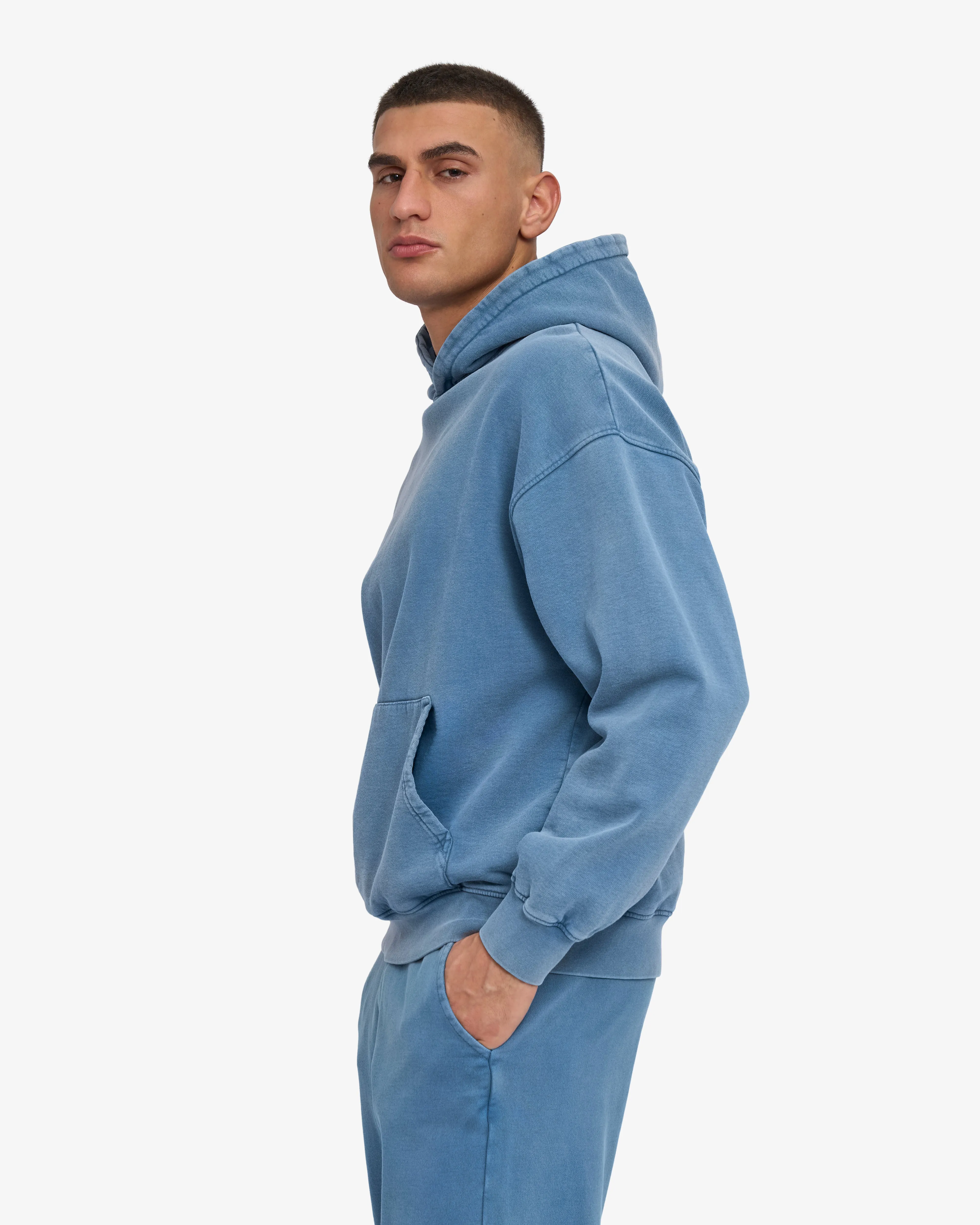 Organic Oversized Hood - Faded Indigo sold by Colorful Standard product image thumbnail 3