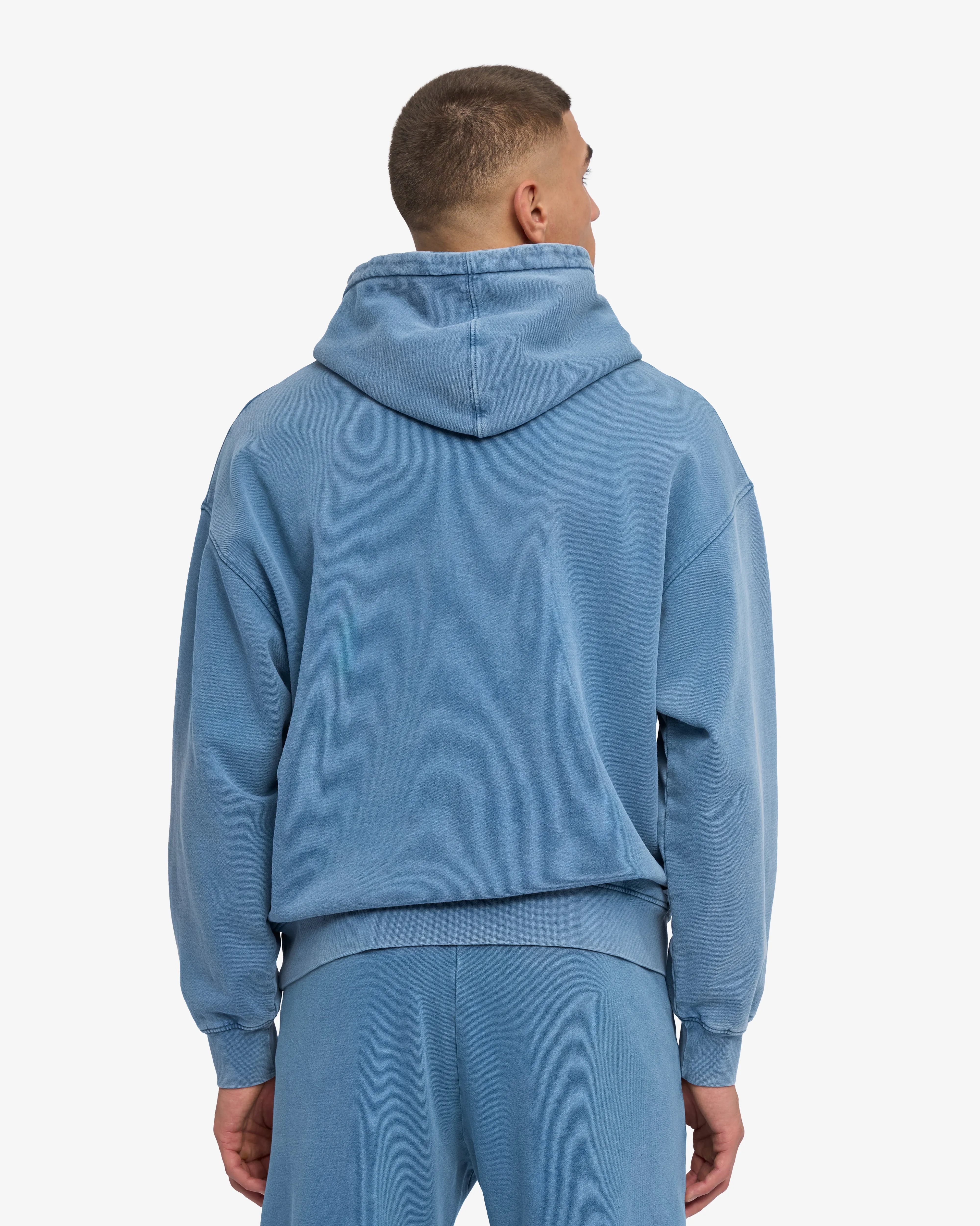 Organic Oversized Hood - Faded Indigo sold by Colorful Standard product image thumbnail 4