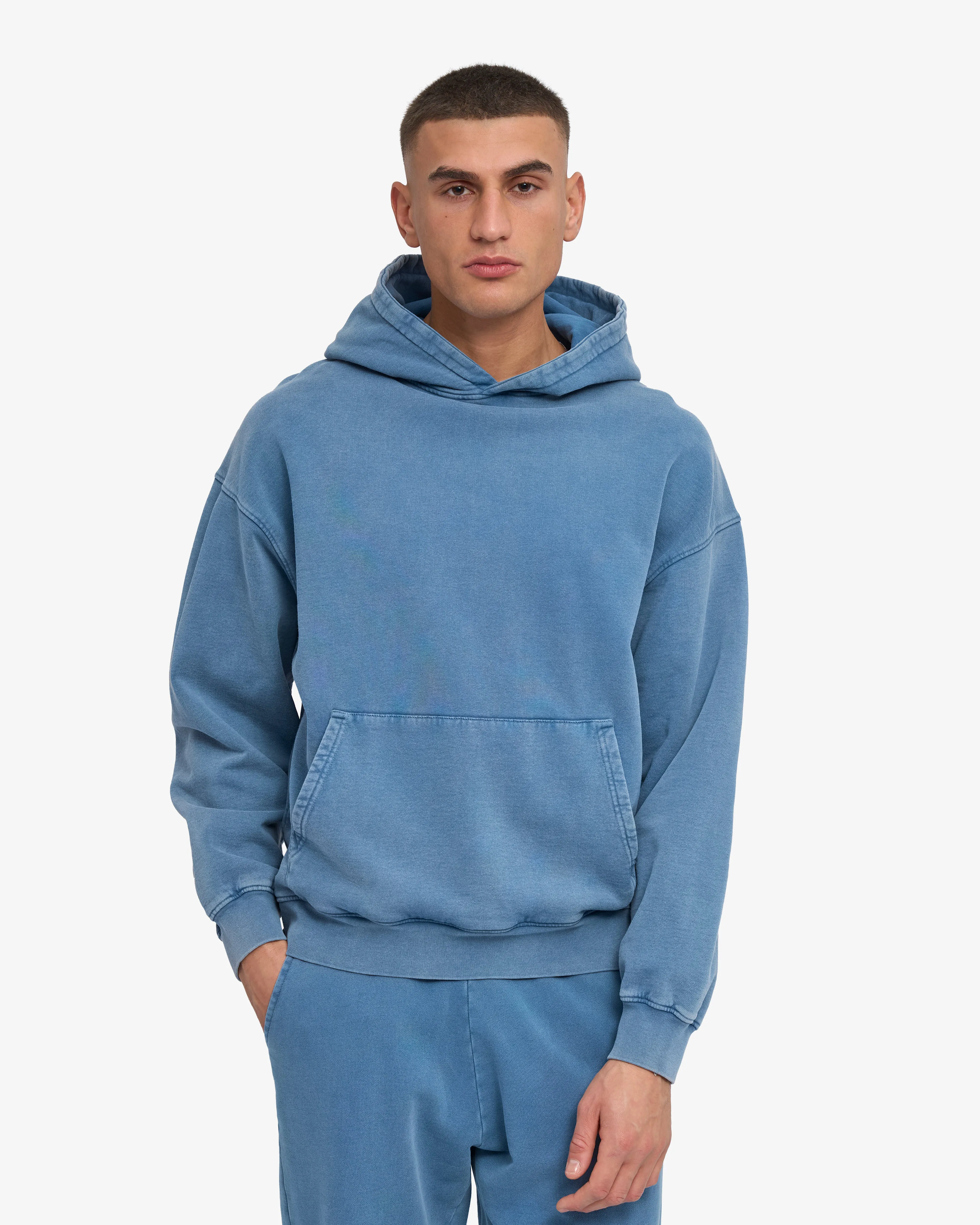 Organic Oversized Hood - Faded Indigo sold by Colorful Standard product image thumbnail 2
