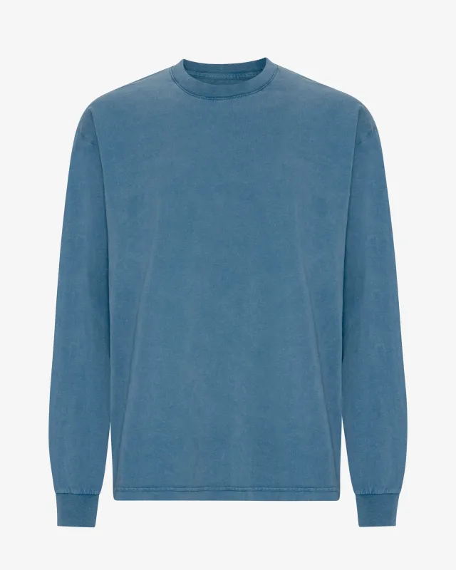 Oversized Organic LS T-Shirt - Faded Indigo made by Colorful Standard