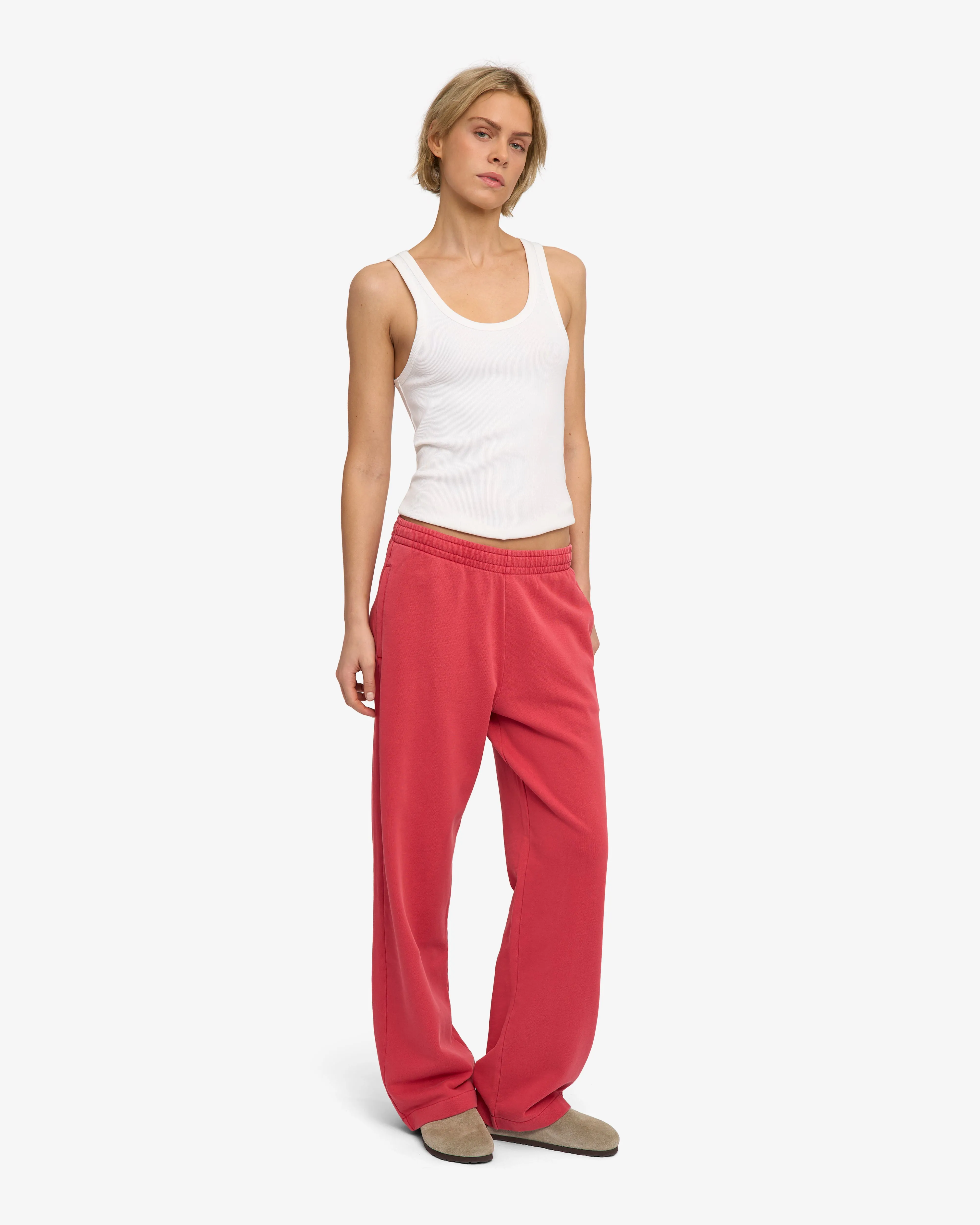 Organic Straight Leg Sweatpants - Faded Red sold by Colorful Standard product image thumbnail 2