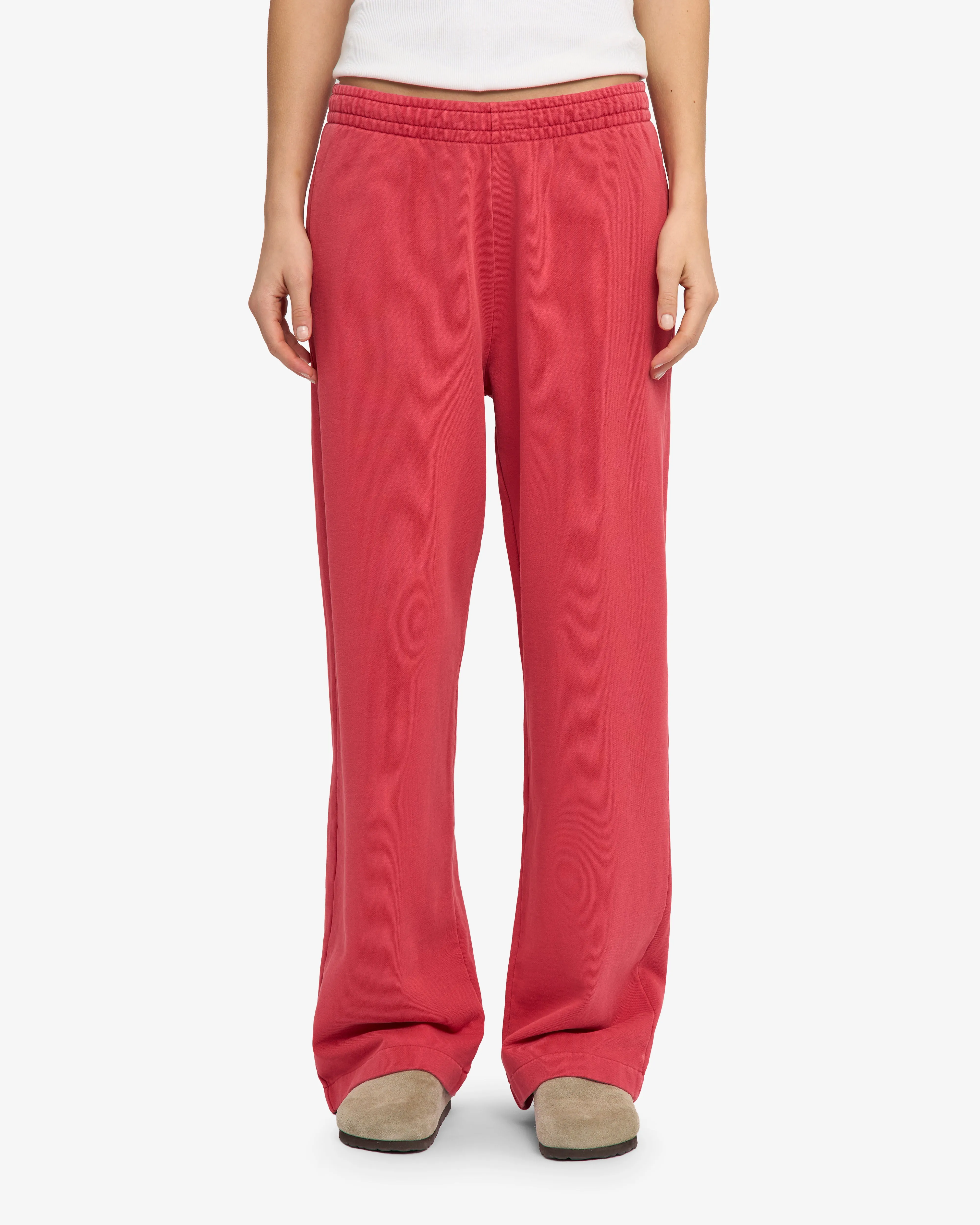 Organic Straight Leg Sweatpants - Faded Red sold by Colorful Standard product image thumbnail 3