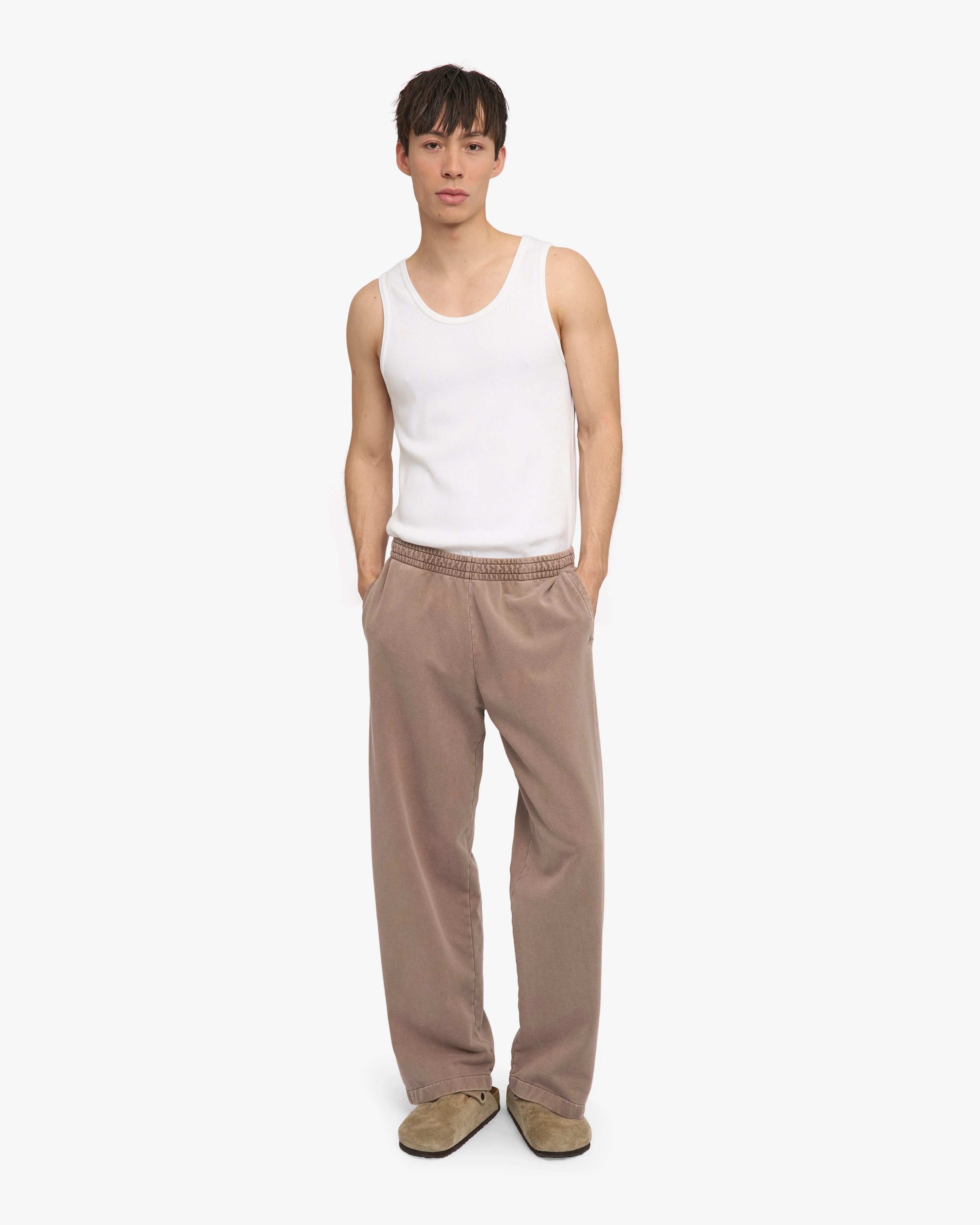 Organic Straight Leg Sweatpants - Faded Khaki sold by Colorful Standard product image thumbnail 2