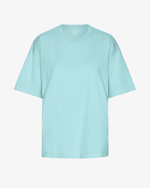 Oversized Organic T-Shirt - Teal Blue made by Colorful Standard