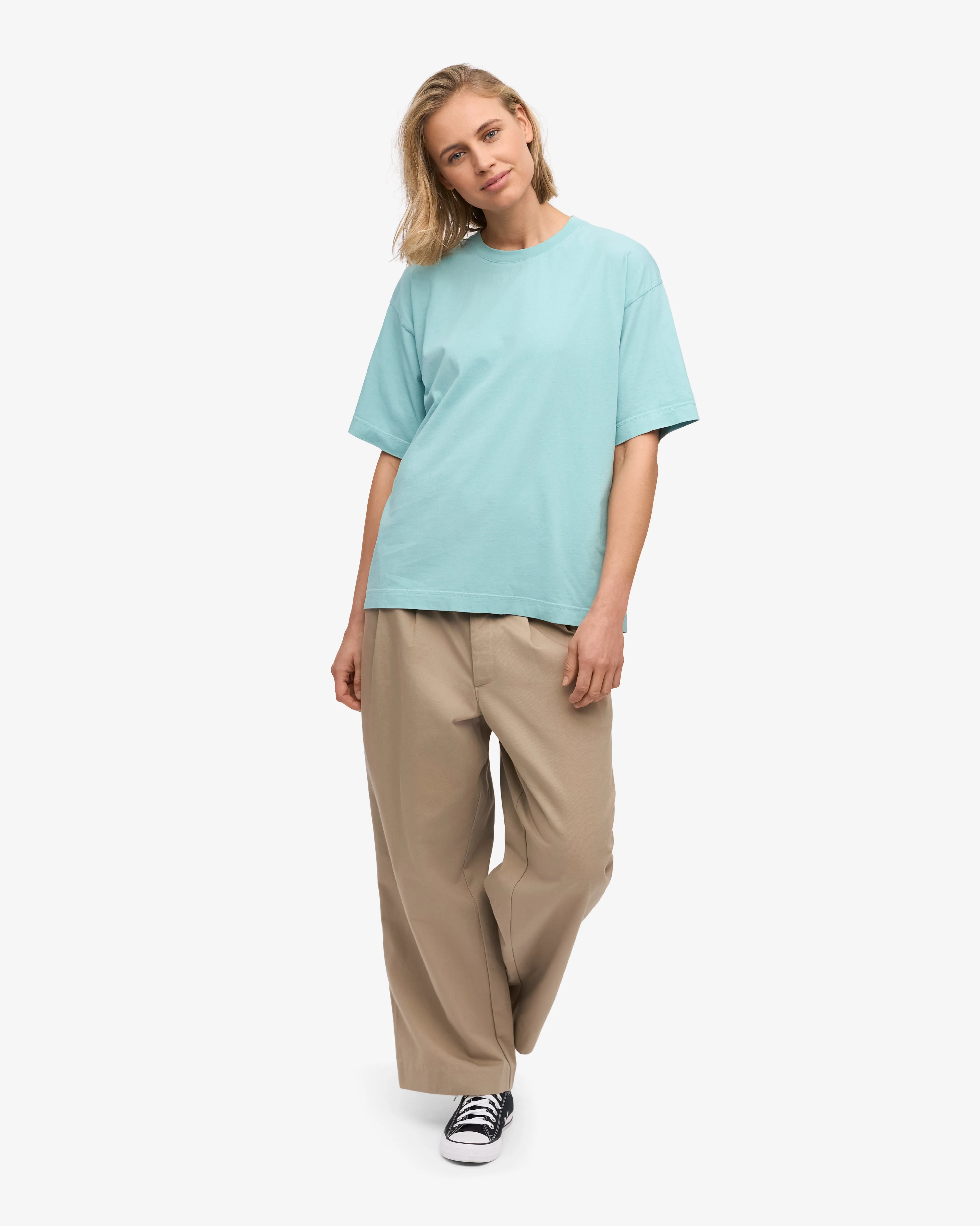 Oversized Organic T-Shirt - Teal Blue sold by Colorful Standard product image thumbnail 5