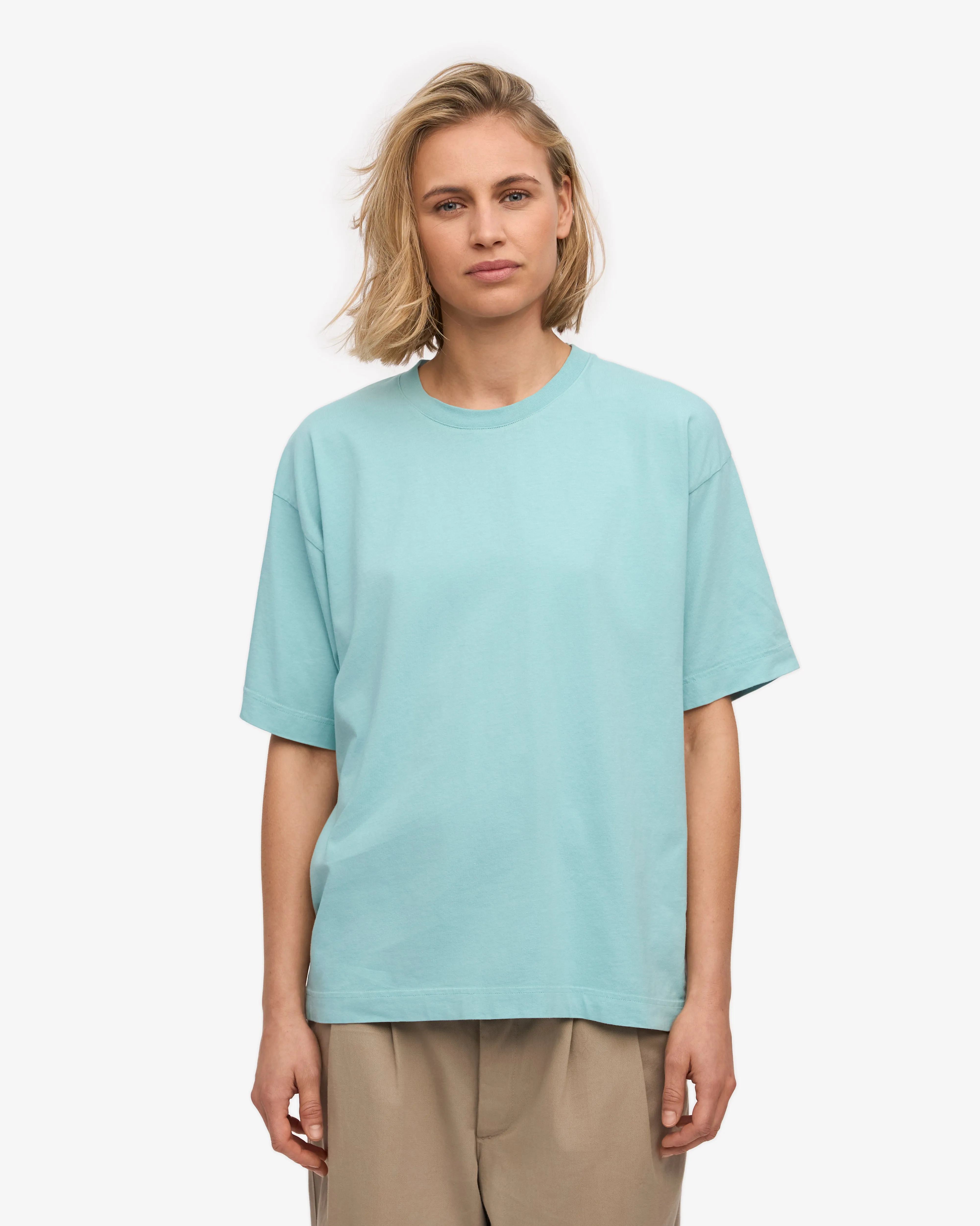 Oversized Organic T-Shirt - Teal Blue sold by Colorful Standard product image thumbnail 2