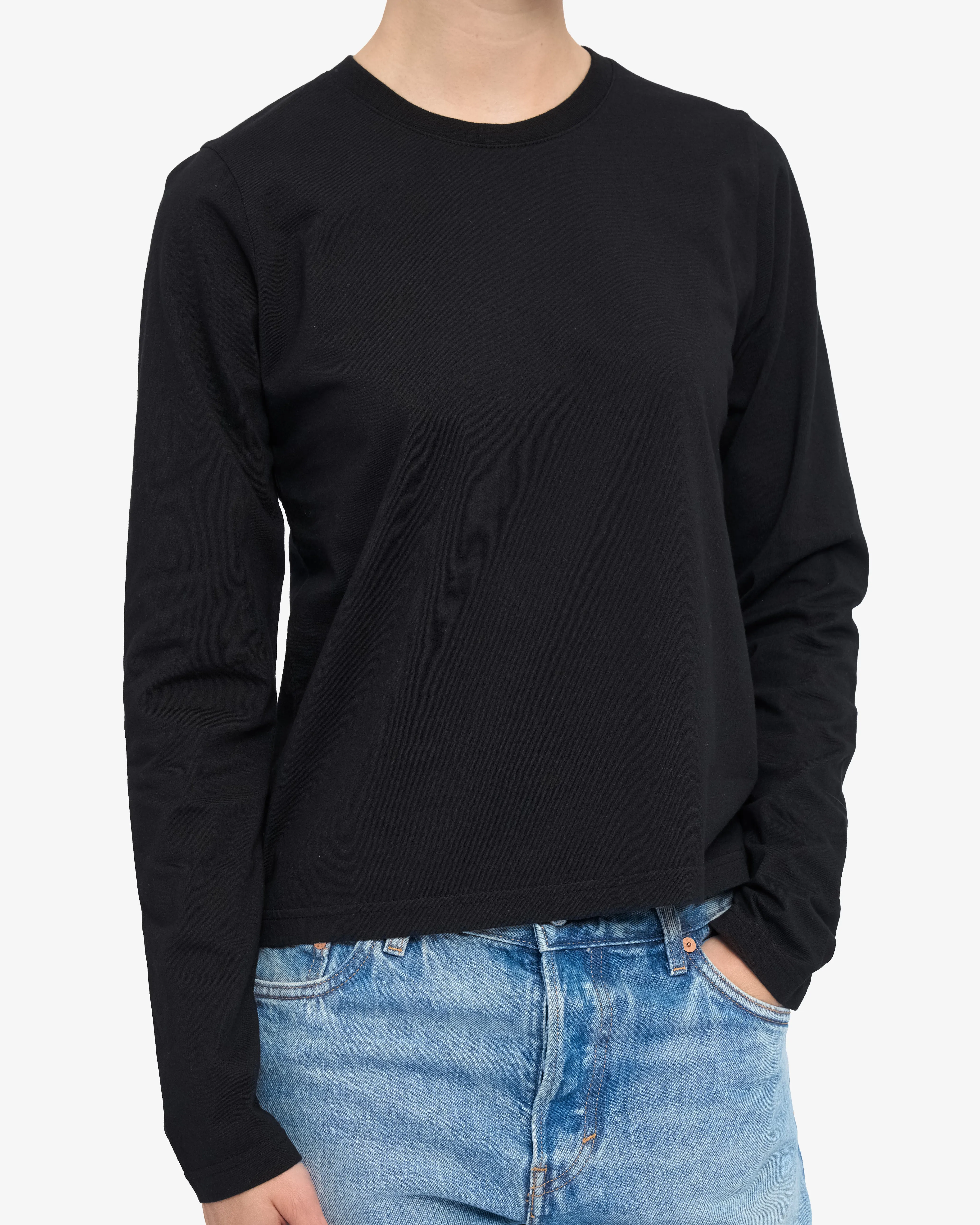 Women Organic LS T-Shirt - Deep Black sold by Colorful Standard product image thumbnail 2
