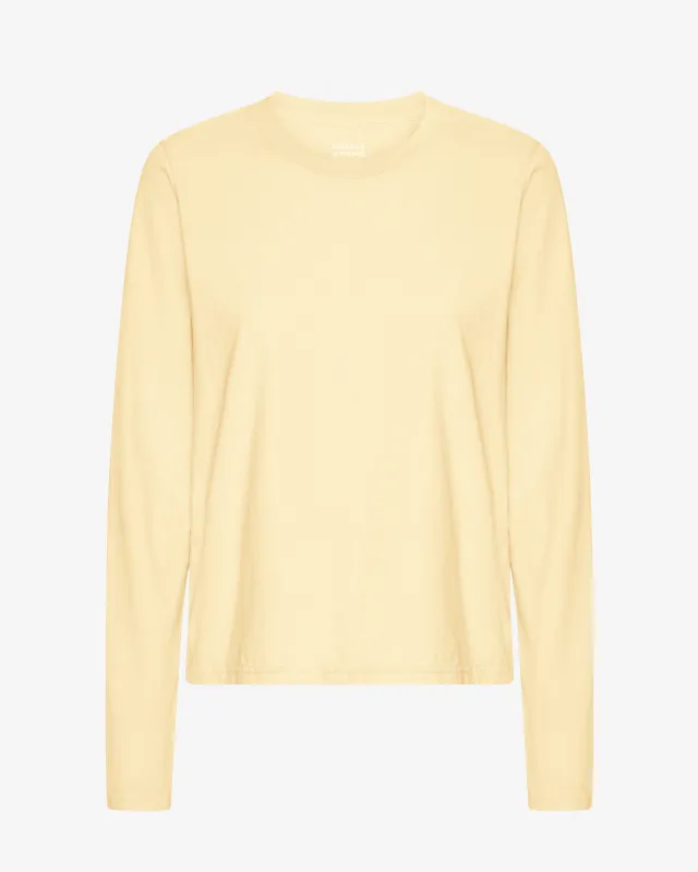 Women Organic LS T-Shirt - Soft Yellow made by Colorful Standard