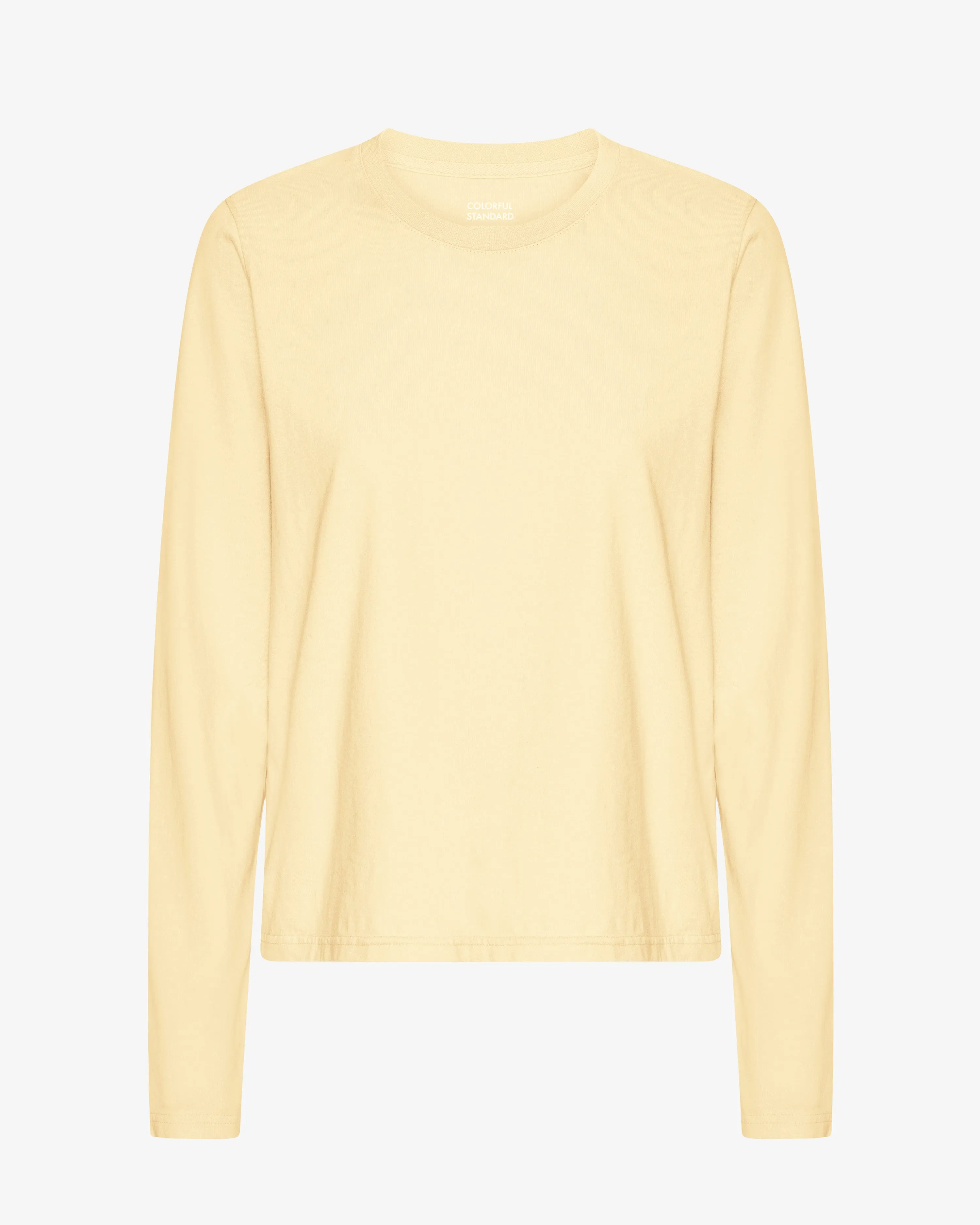 Women Organic LS T-Shirt - Soft Yellow sold by Colorful Standard