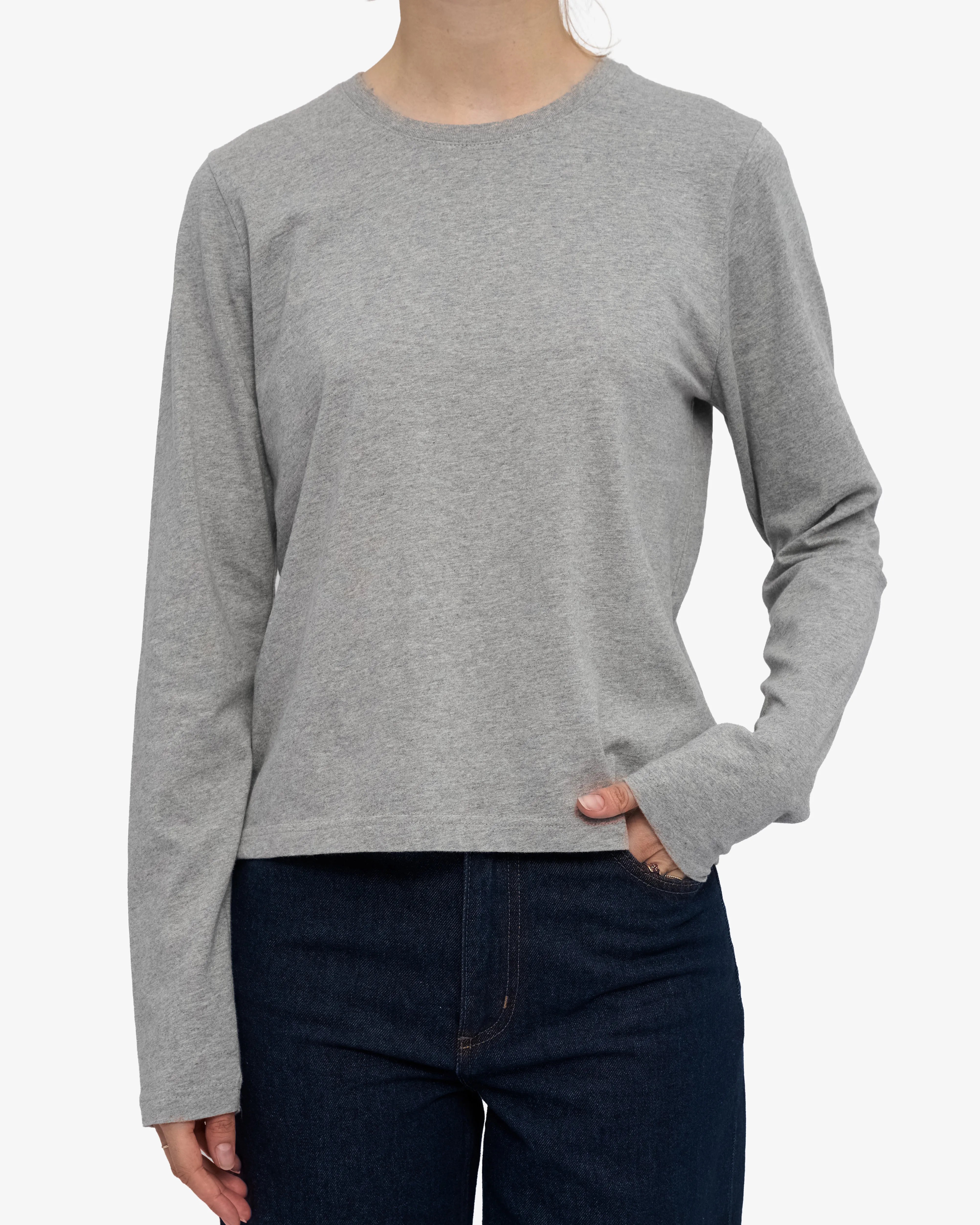 Women Organic LS T-Shirt - Heather Grey sold by Colorful Standard product image thumbnail 2