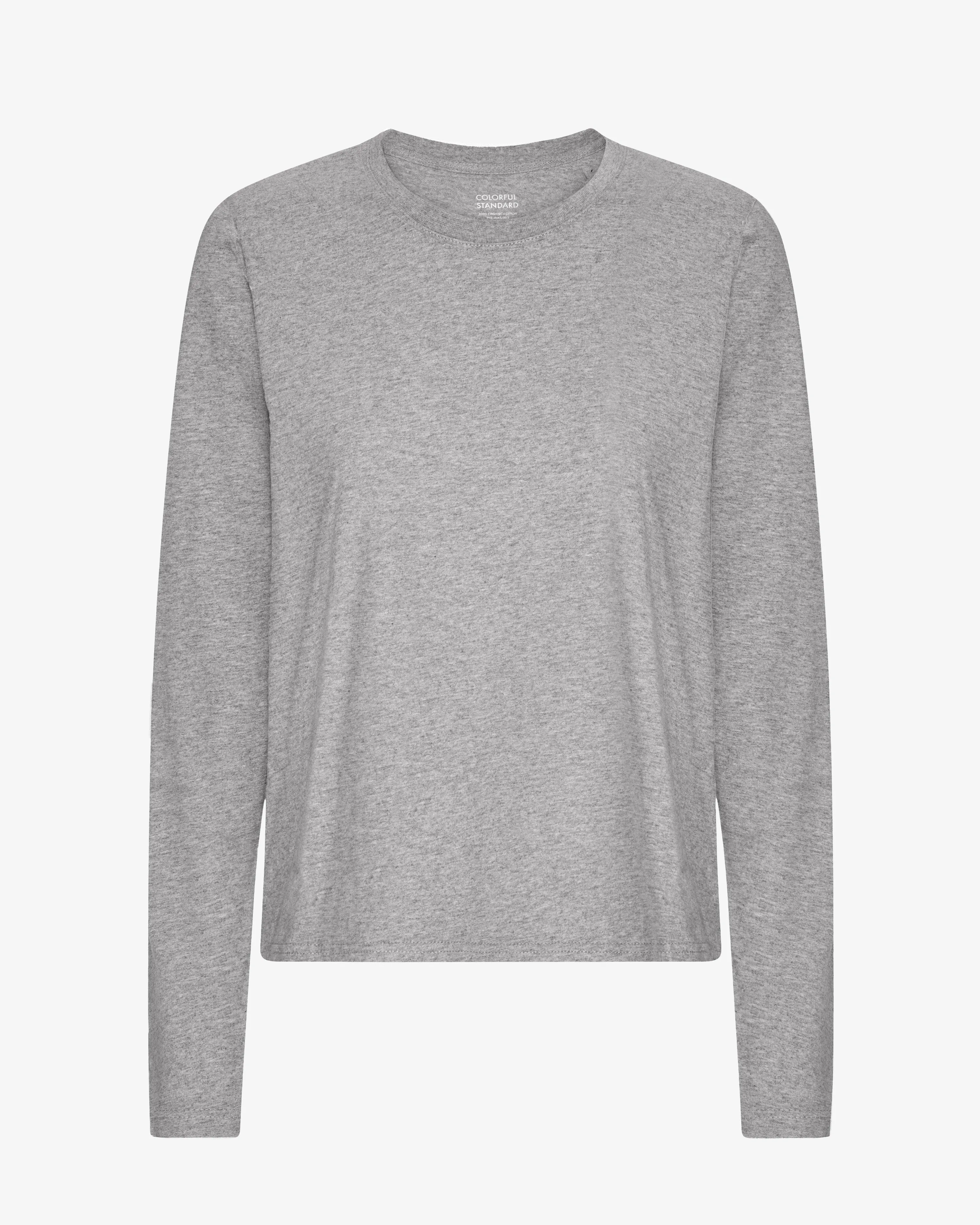 Women Organic LS T-Shirt - Heather Grey sold by Colorful Standard