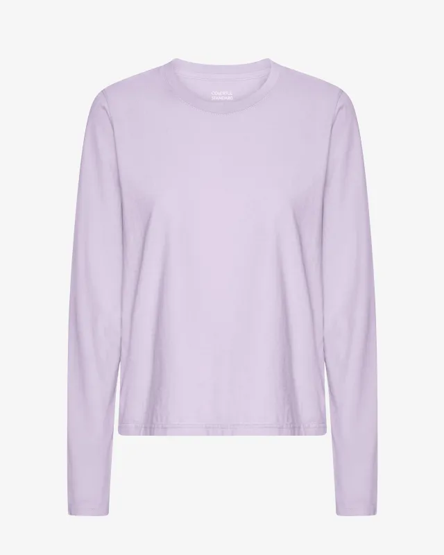 Women Organic LS T-Shirt - Soft Lavender made by Colorful Standard