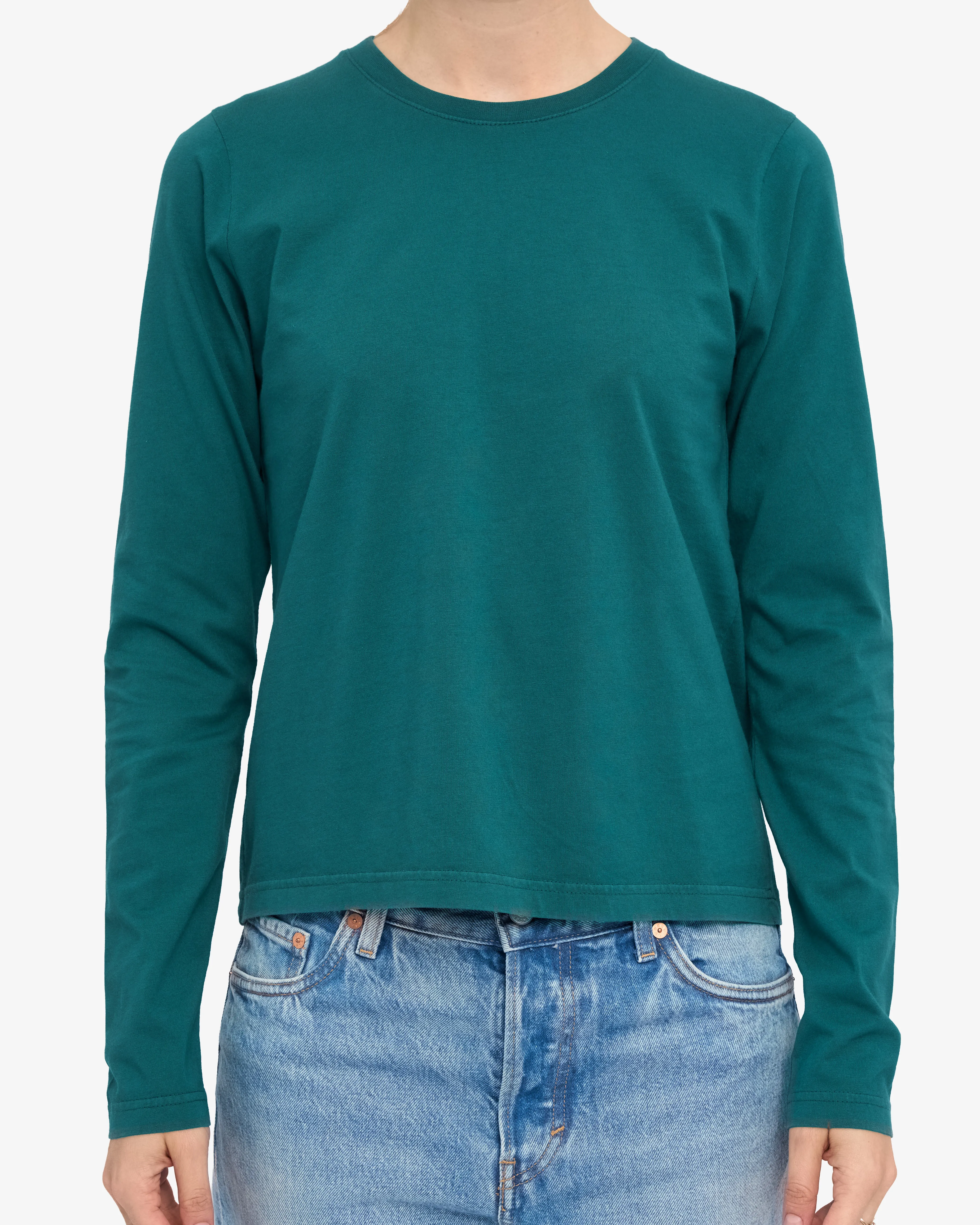 Women Organic LS T-Shirt - Ocean Green sold by Colorful Standard product image thumbnail 2
