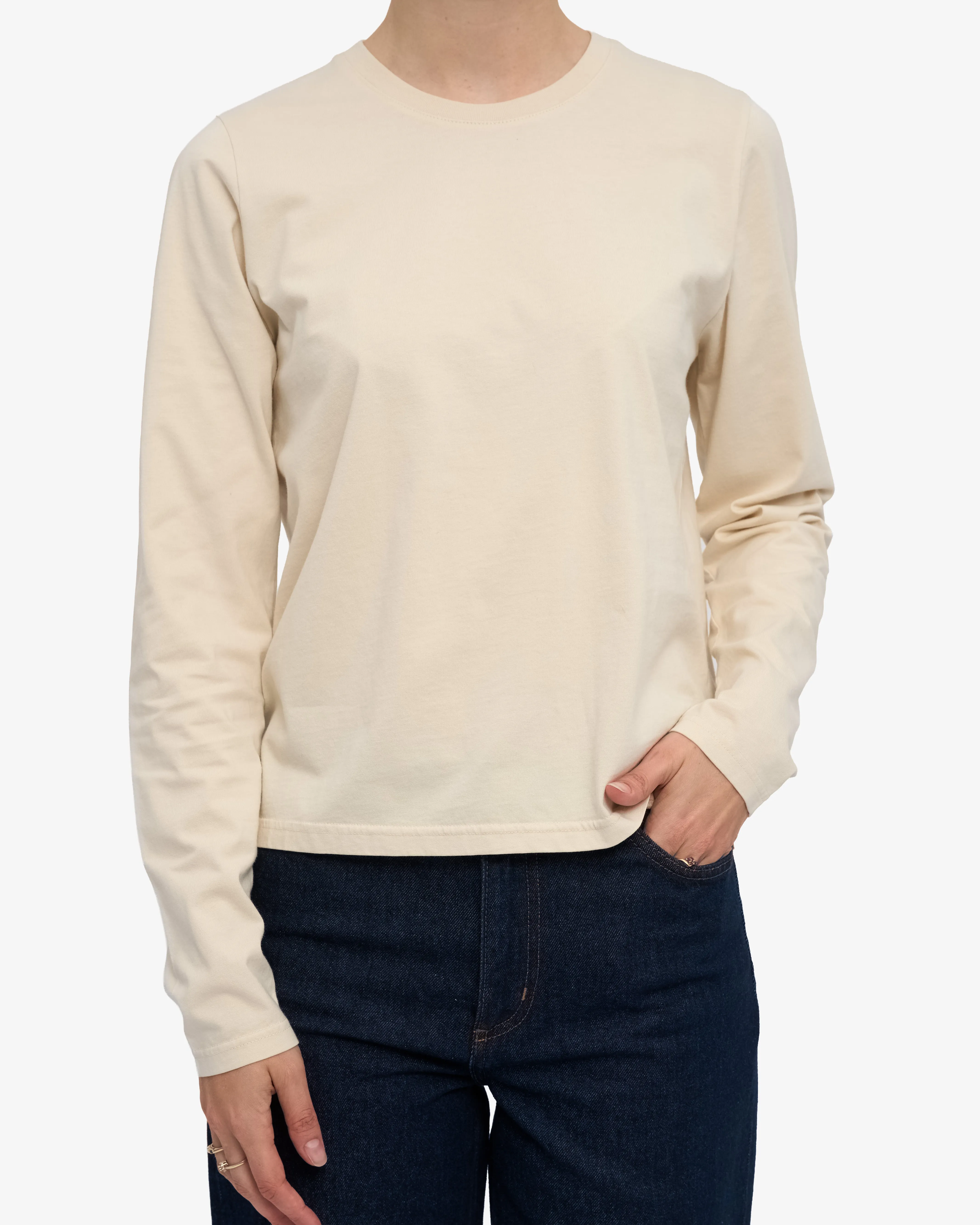 Women Organic LS T-Shirt - Ivory White sold by Colorful Standard product image thumbnail 2