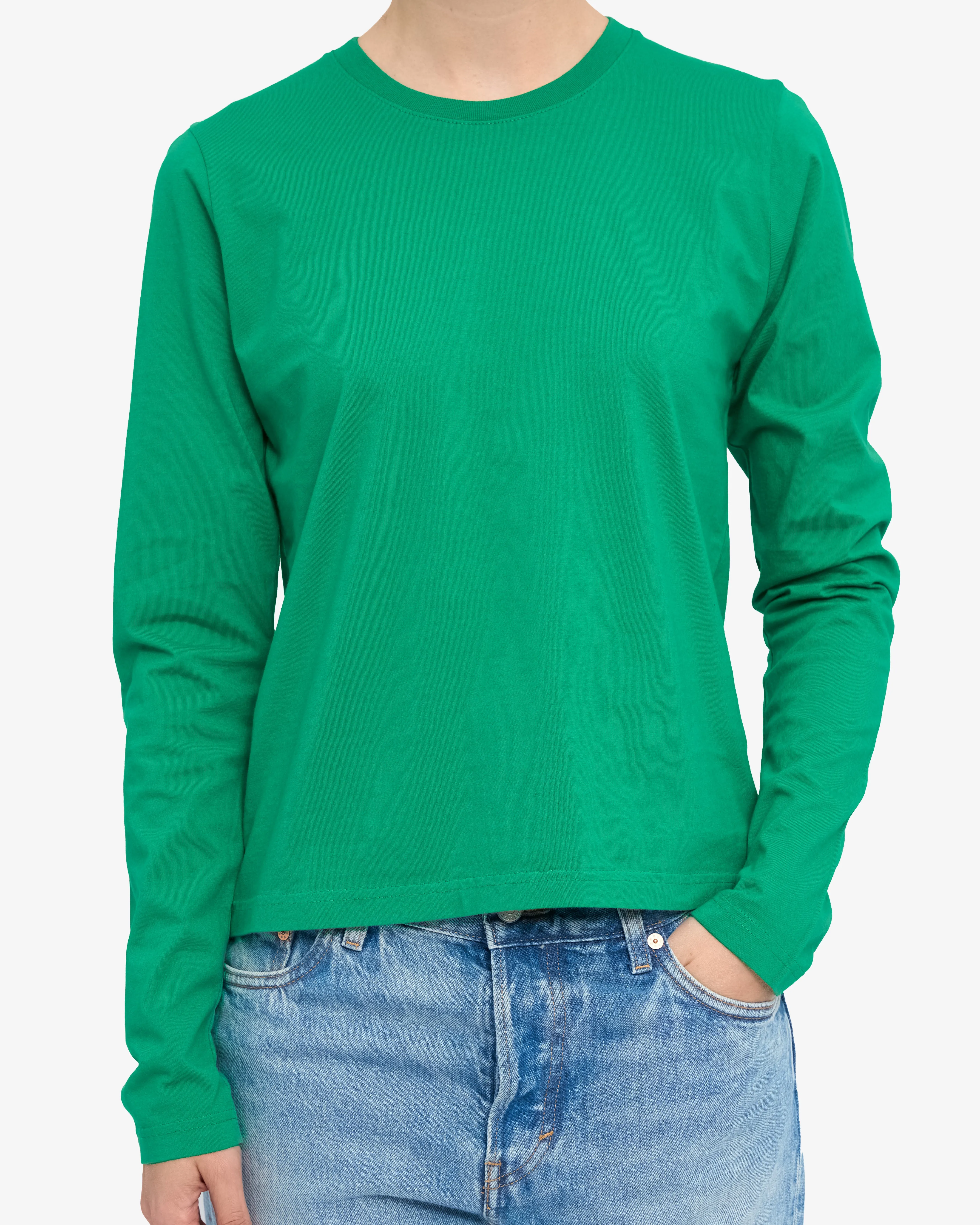 Women Organic LS T-Shirt - Kelly Green sold by Colorful Standard product image thumbnail 2