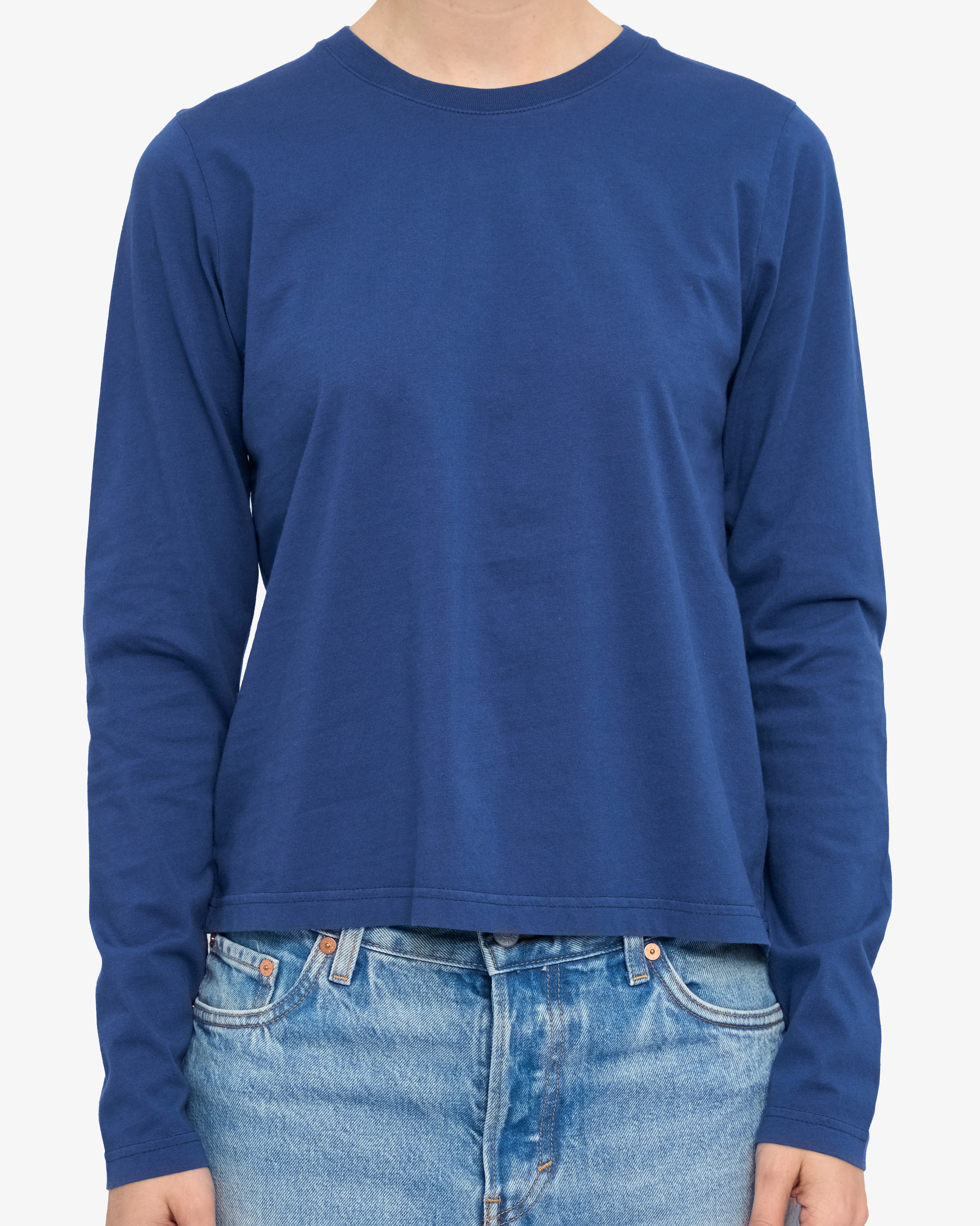 Women Organic LS T-Shirt - Marine Blue sold by Colorful Standard product image thumbnail 2