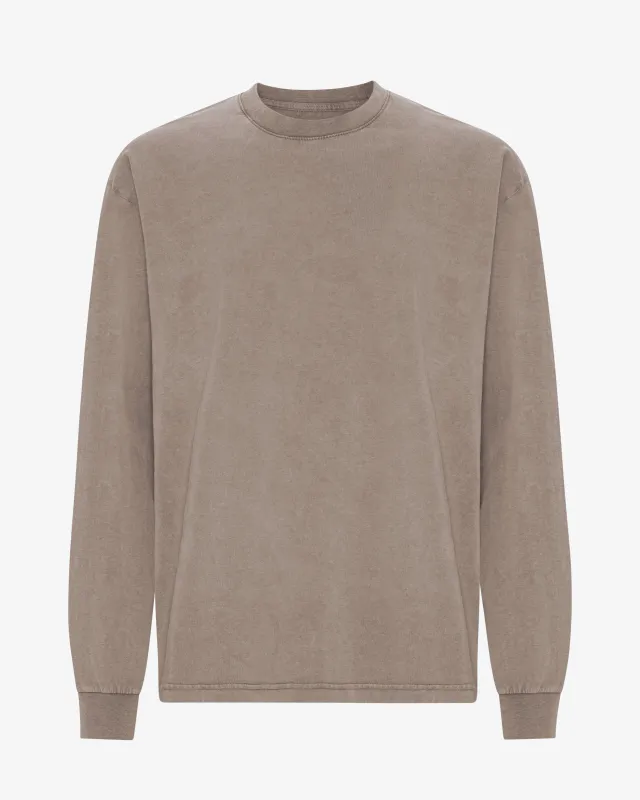 Oversized Organic LS T-Shirt - Faded Khaki made by Colorful Standard