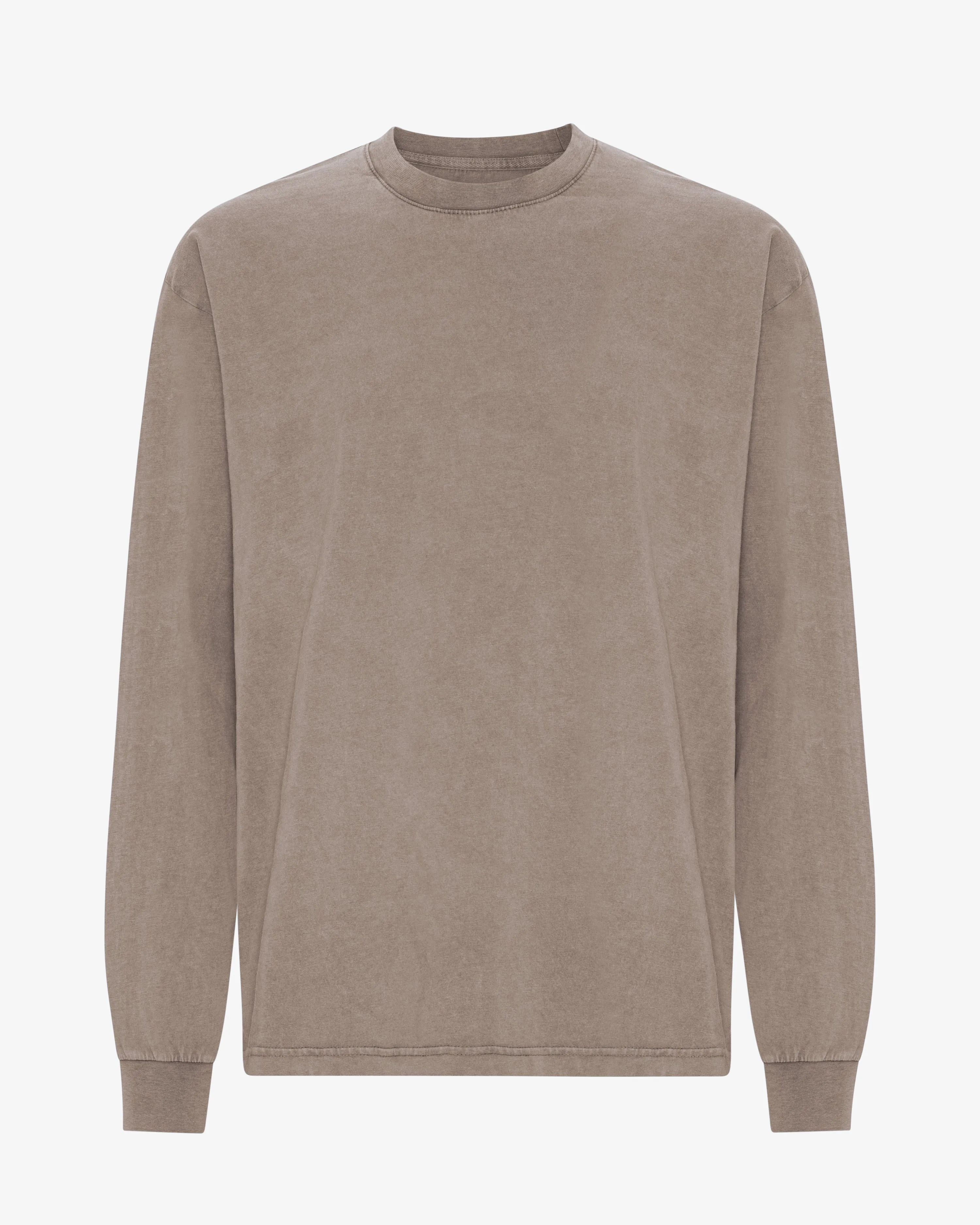 Oversized Organic LS T-Shirt - Faded Khaki sold by Colorful Standard