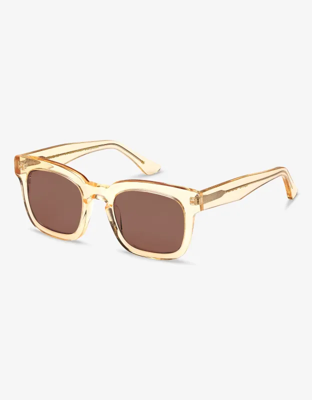 Sunglass 18 - Sunny Orange - Brown made by Colorful Standard