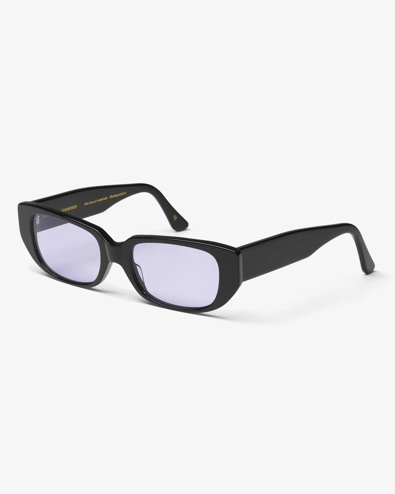 Sunglass 10 - Deep Black Solid - Lavender sold by Colorful Standard