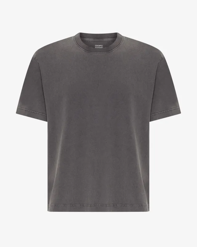 Heavy Organic Boxy Tee - Faded Black made by Colorful Standard