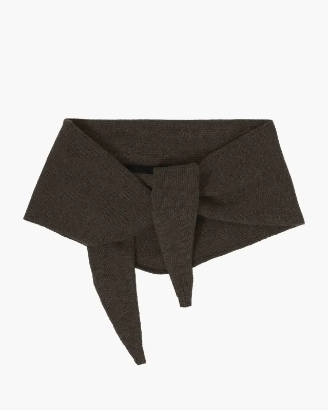Cashmere Triangle Scarf - Coffee Brown made by Colorful Standard
