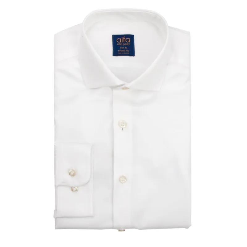 SL10 Boys' 100% Cotton Slim-fit Wrinkle-Free White Dress Shirt sold by J&Z Couture