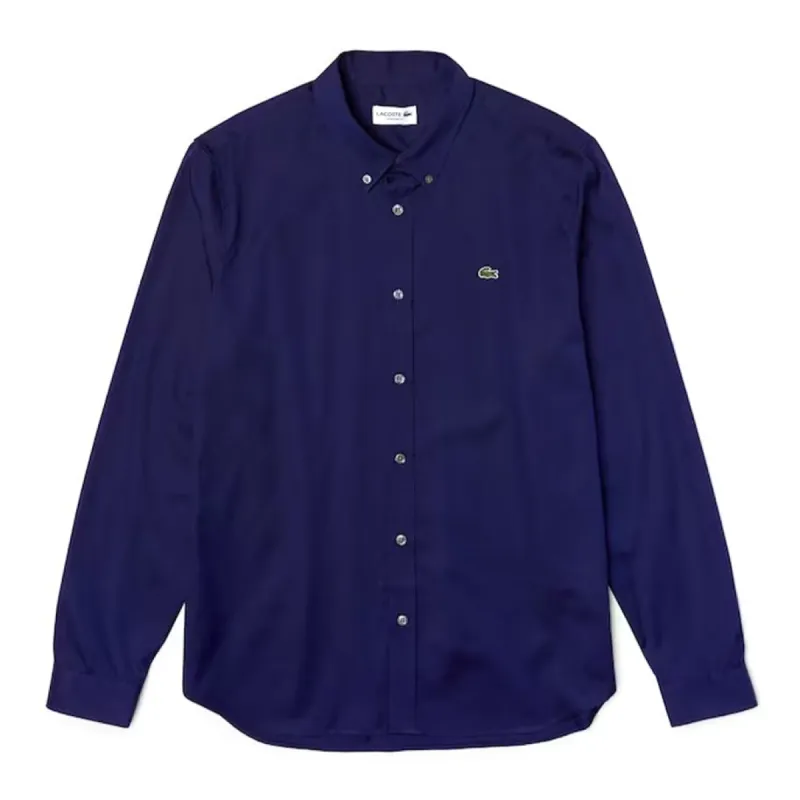 Lacoste Men's Regular Fit 100% Cotton Shirt in Purple  CH2933-51-166 sold by J&Z Couture